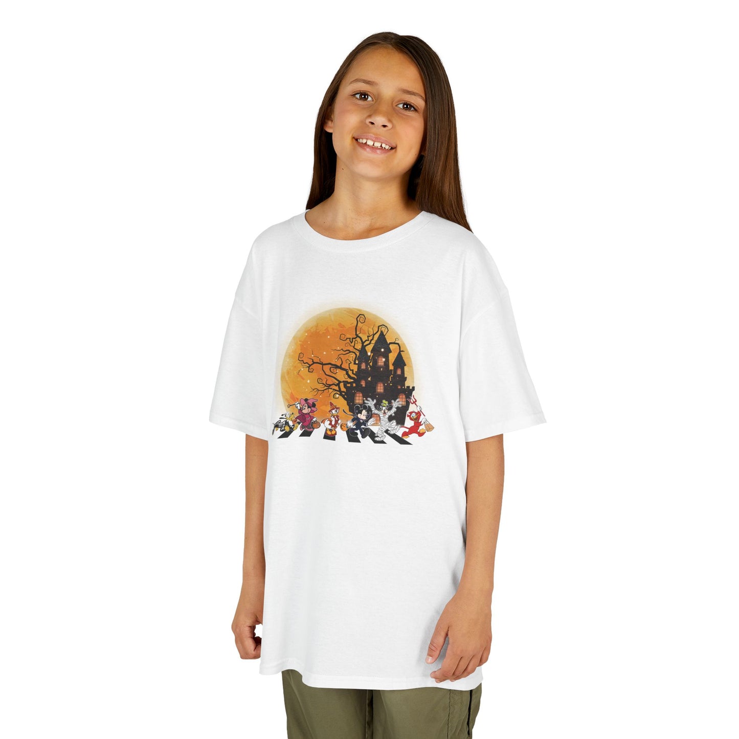 Haunted Crosswalk Kids Heavy Cotton T-Shirt