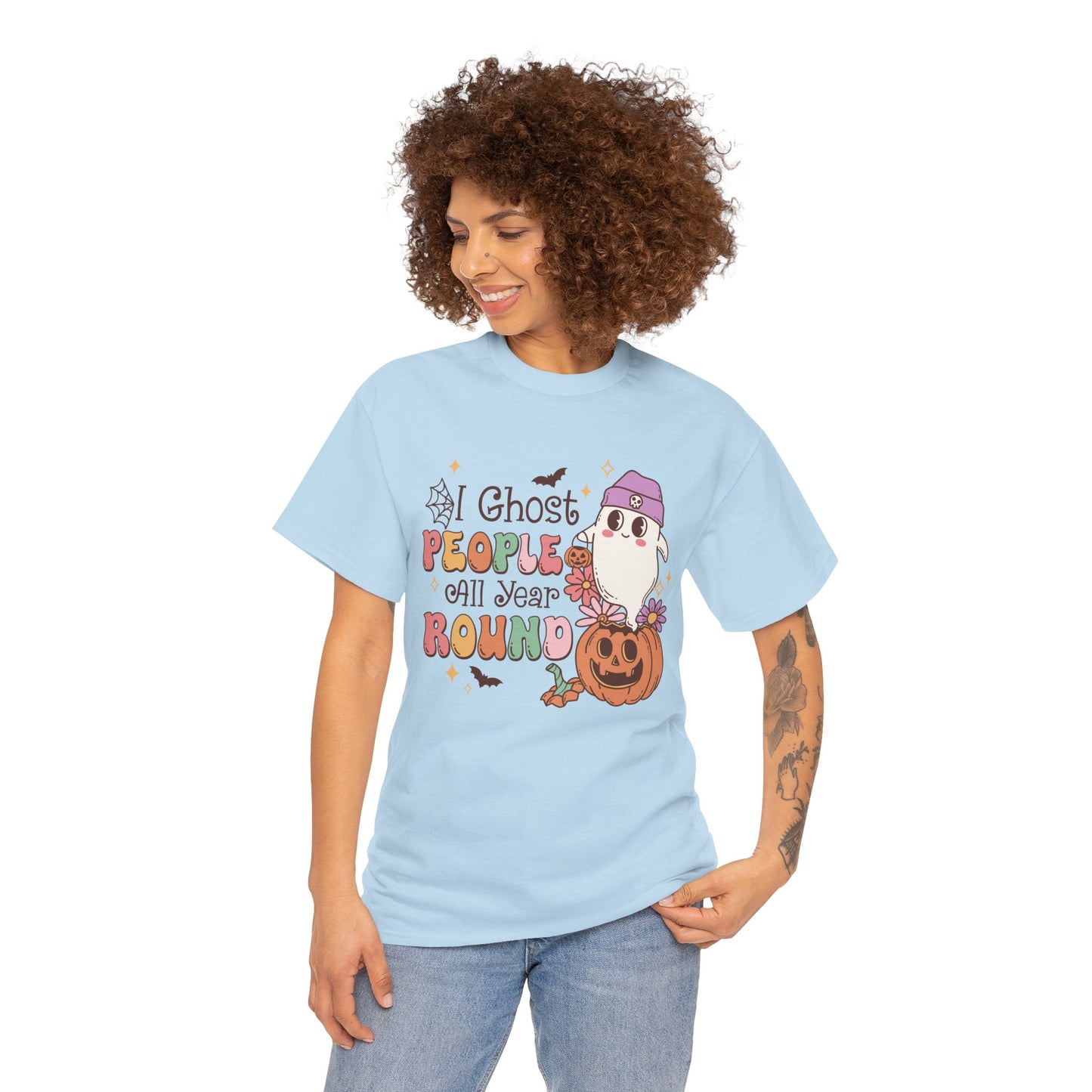I Ghost People All Year Round Women's Heavy Cotton T-Shirt