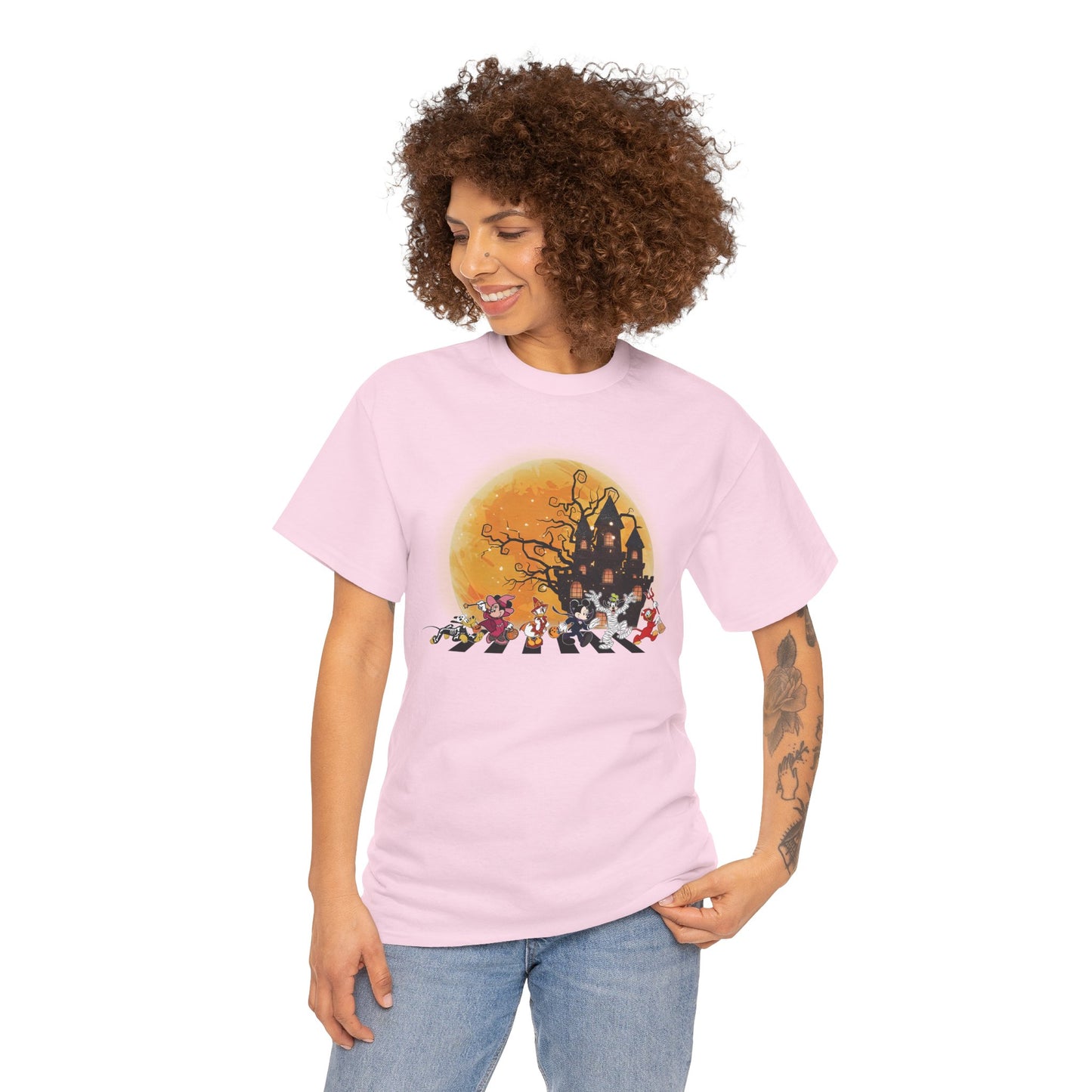 Haunted Crosswalk Unisex Heavy Cotton T-Shirt