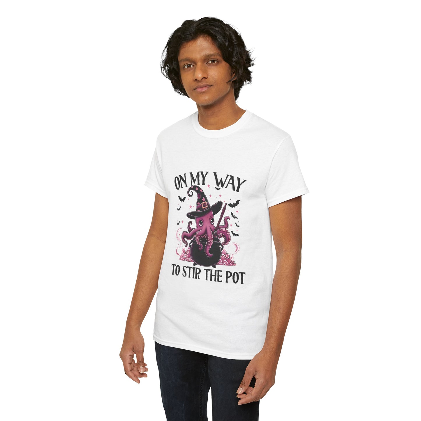 On My Way To Stir The Pot Unisex Heavy Cotton T-Shirt
