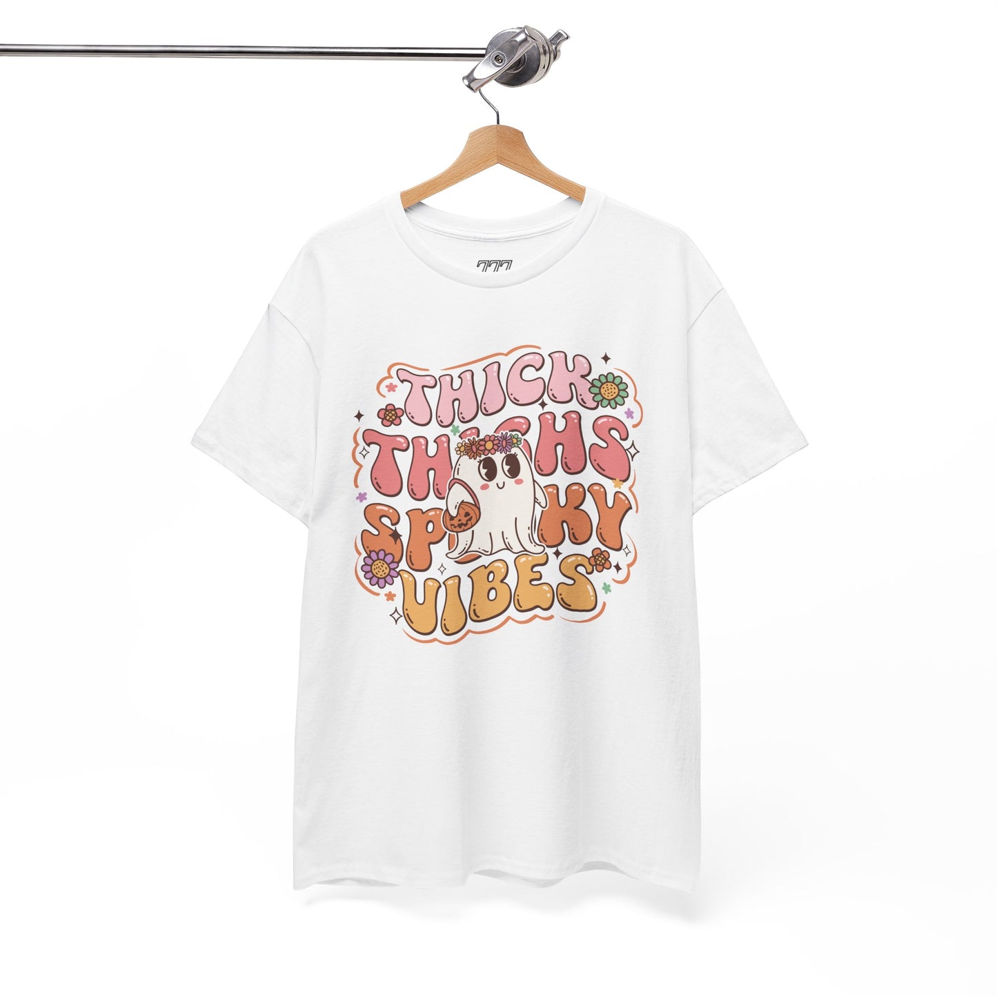 Thick Thighs Spooky Vibes II Women's Heavy Cotton T-Shirt