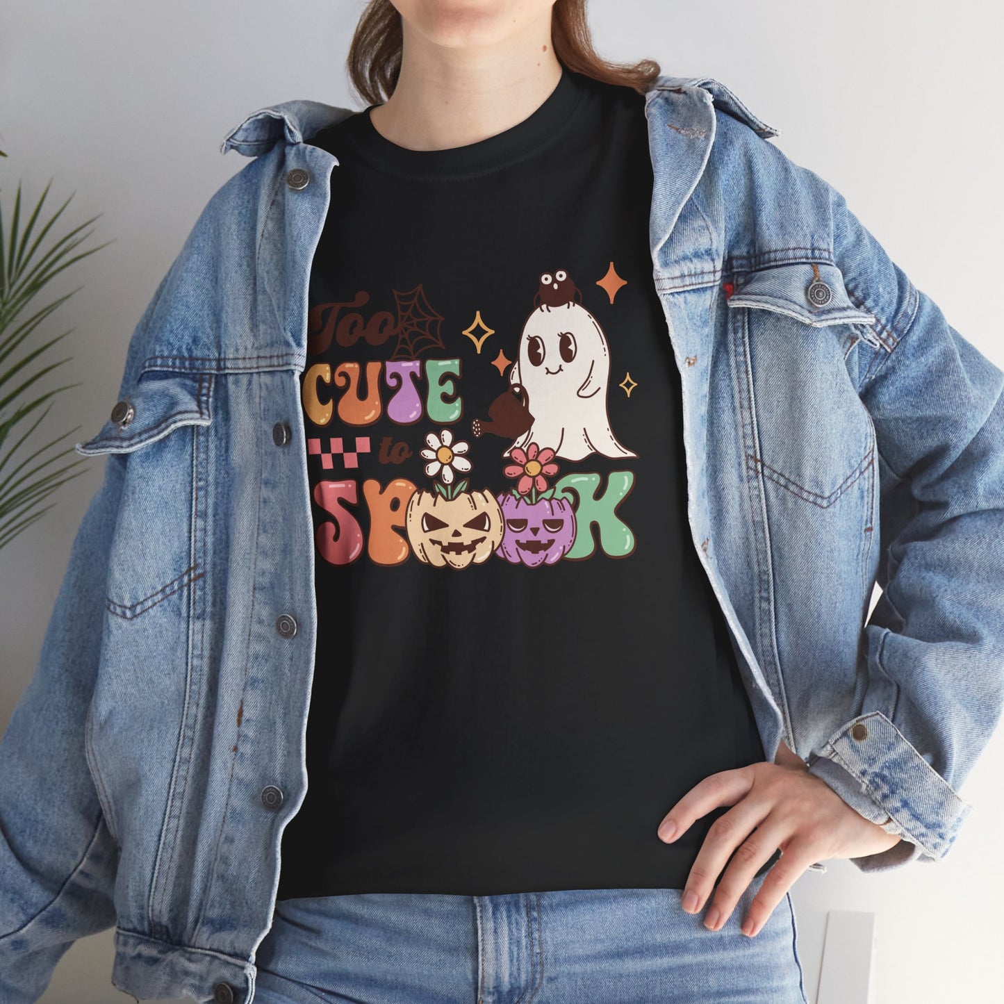 Too Cute To Spook Unisex Heavy Cotton T-Shirt