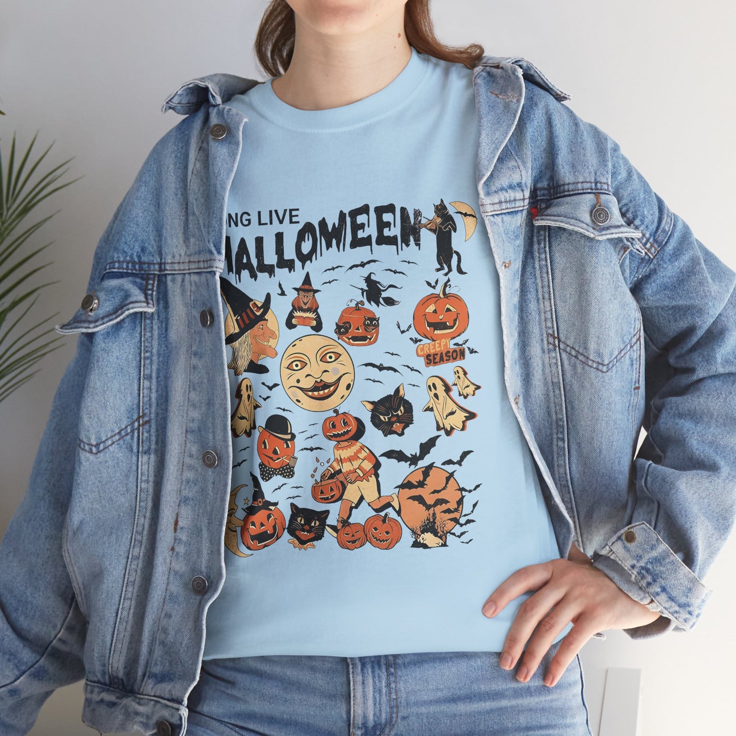 Long Live Halloween Unisex Heavy Cotton T-Shirt