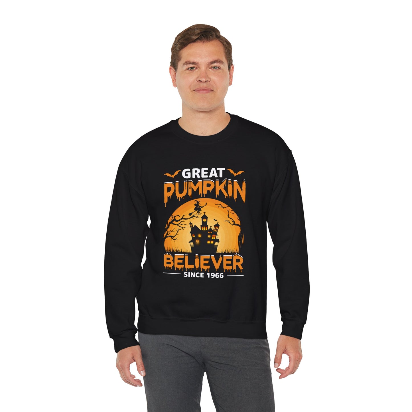 Great Pumpkin Believer Since 1966 Unisex Heavy Blend Crewneck Sweatshirt