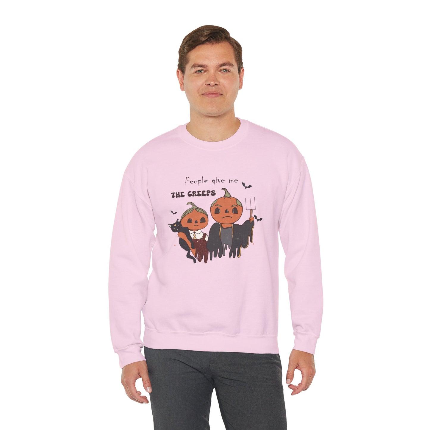 People Give Me The Creeps Unisex Heavy Blend Crewneck Sweatshirt