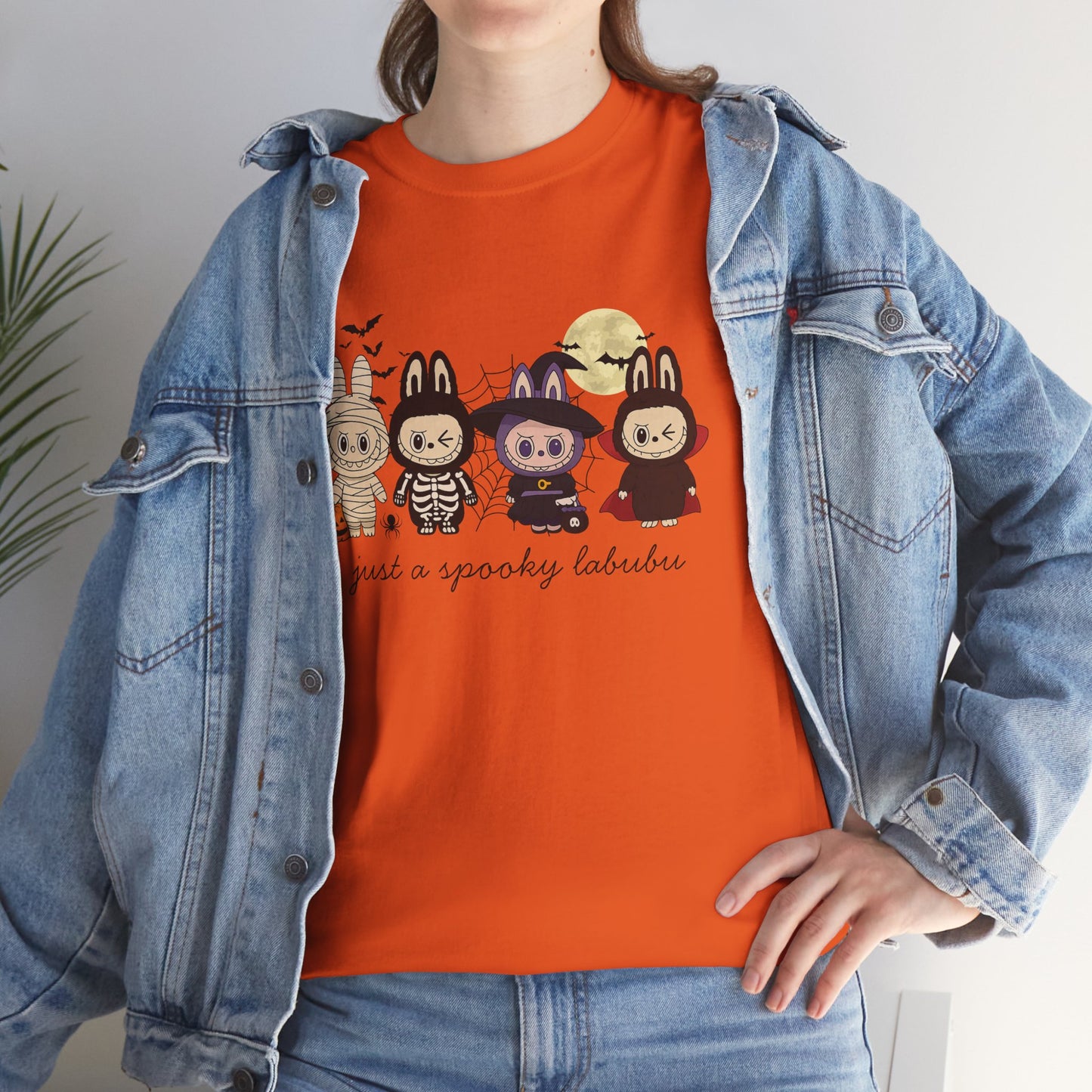 Just A Spooky Labubu Women's Heavy Cotton T-Shirt