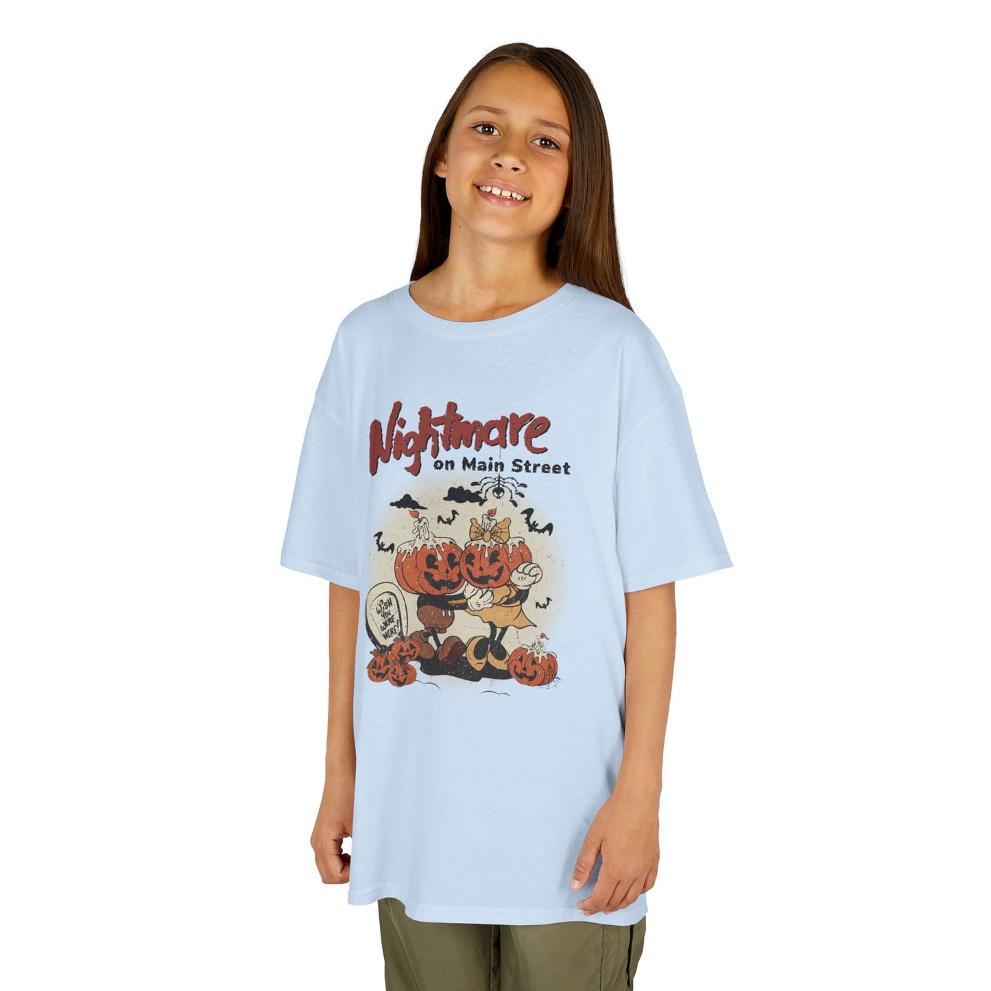 Nightmare On Main Street Kids Heavy Cotton T-Shirt