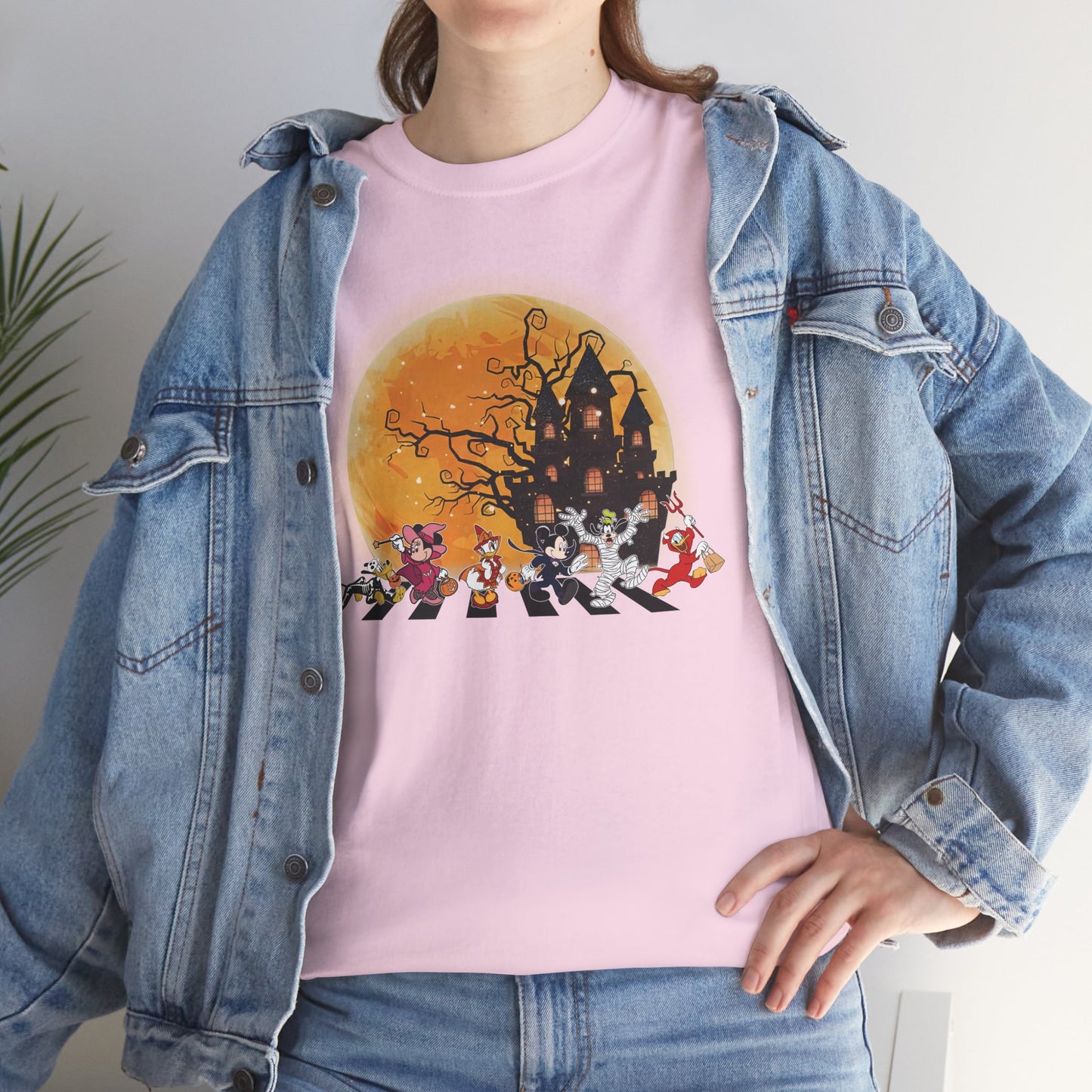 Haunted Crosswalk Unisex Heavy Cotton T-Shirt