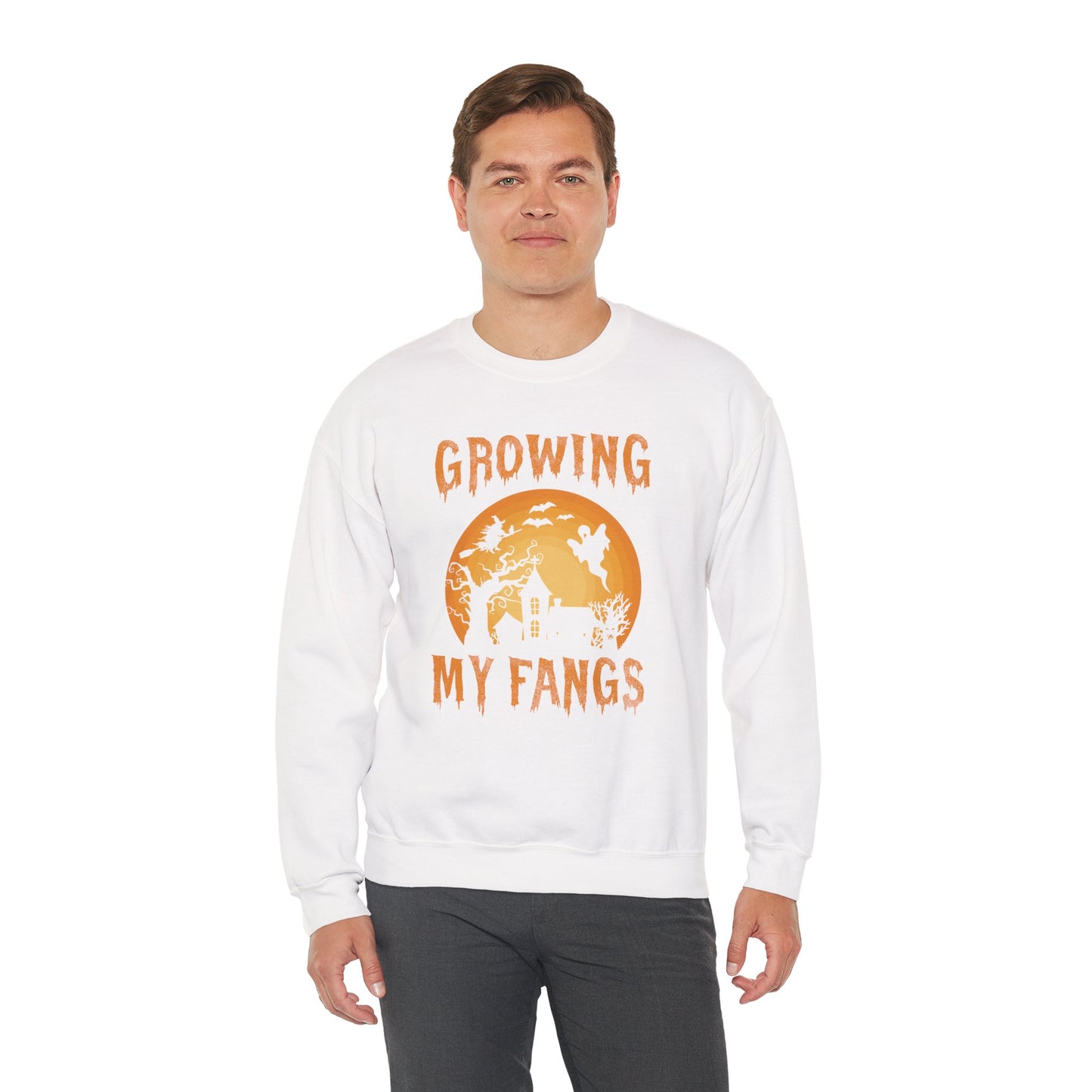 Growing My Fangs Unisex Heavy Blend Crewneck Sweatshirt