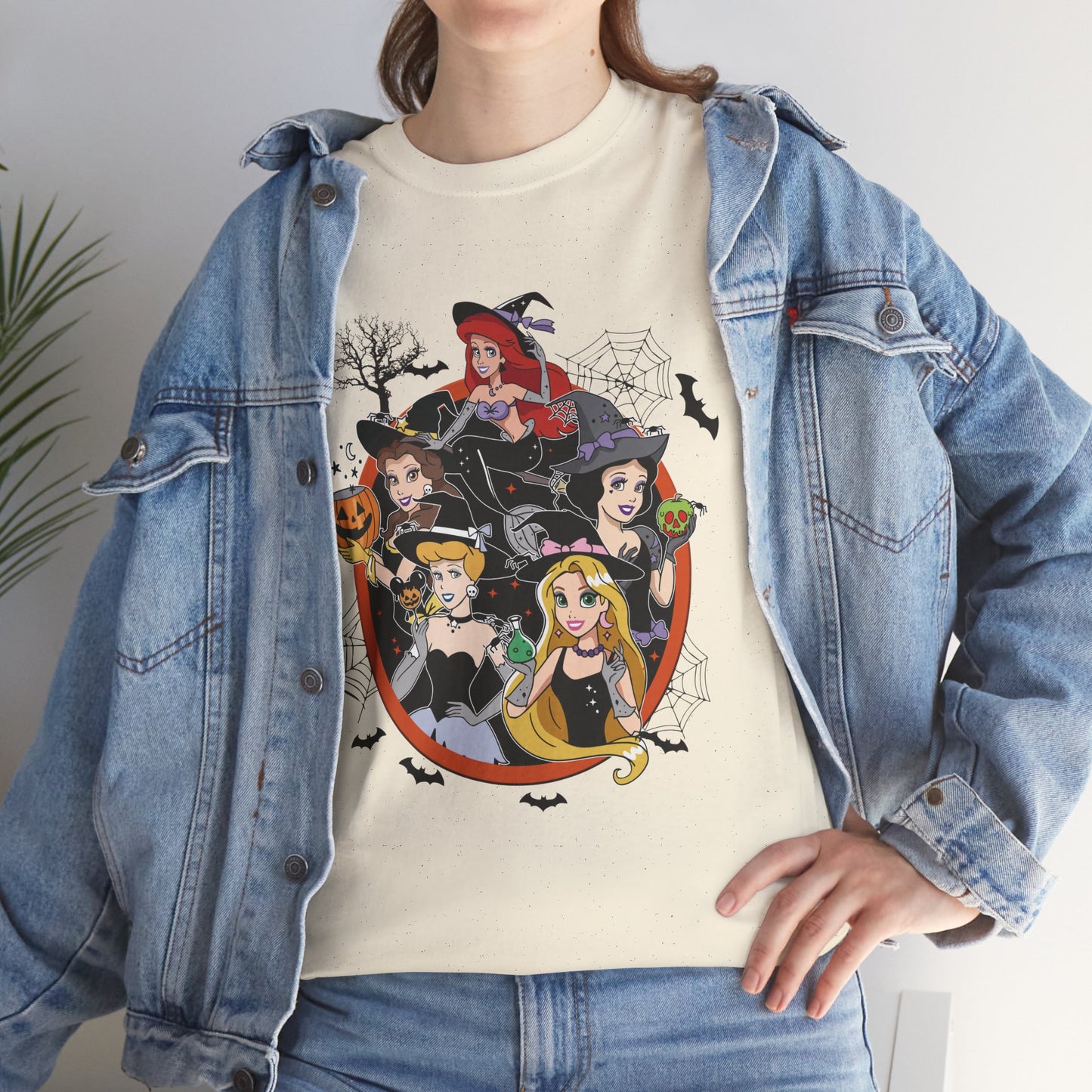 Princess Halloween-Themed Unisex Heavy Cotton T-Shirt