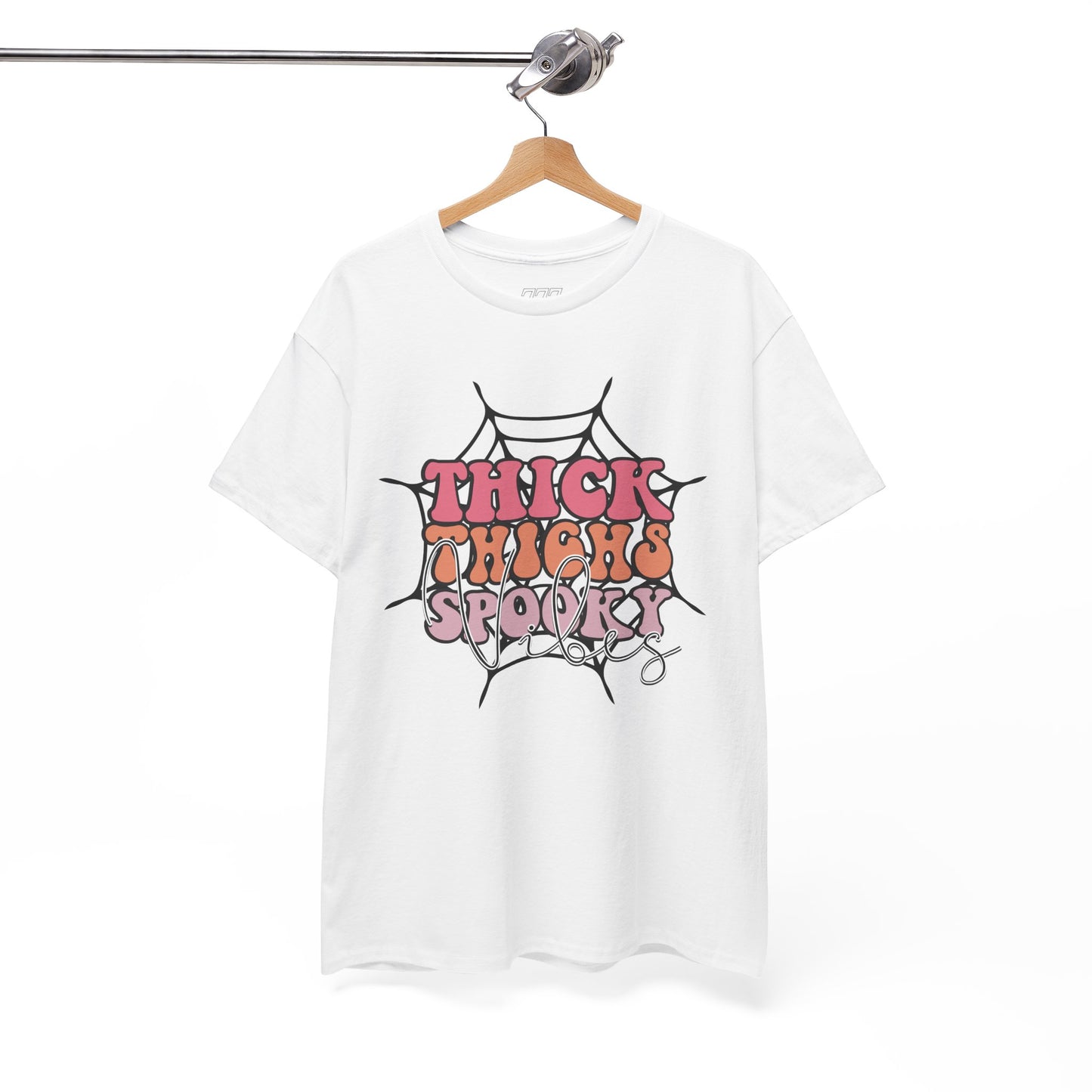 Thick Thighs Spooky Vibes Women's Heavy Cotton T-Shirt