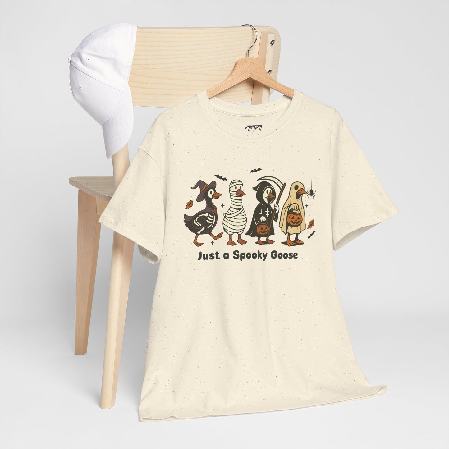 Just A Spooky Goose Unisex Heavy Cotton T-Shirt