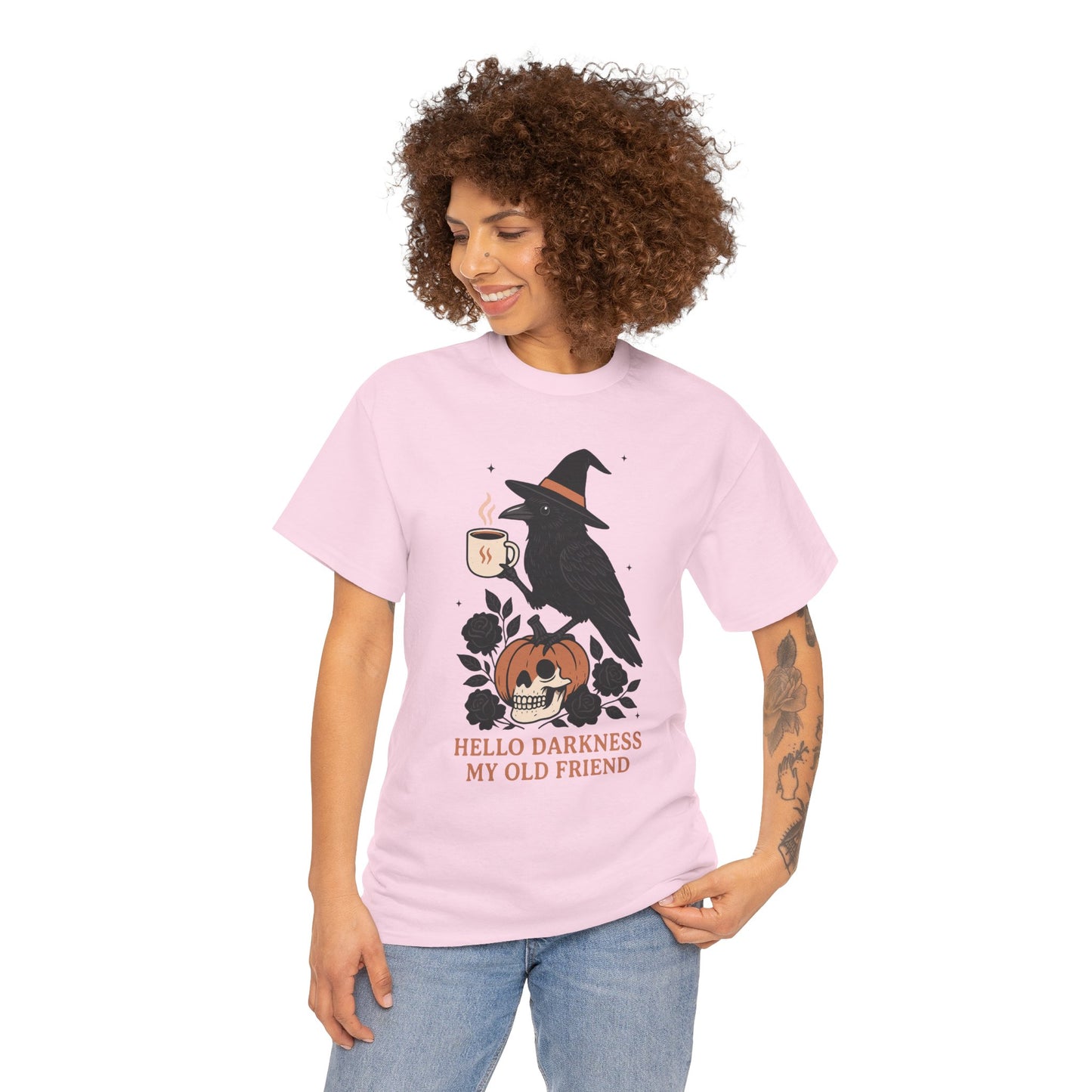Hello Darkness My Old Friend Unisex Heavy Cotton T-Shirt