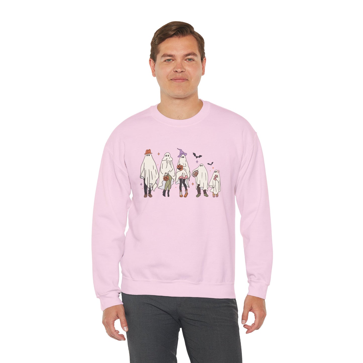 Ghost Family Unisex Heavy Blend Crewneck Sweatshirt