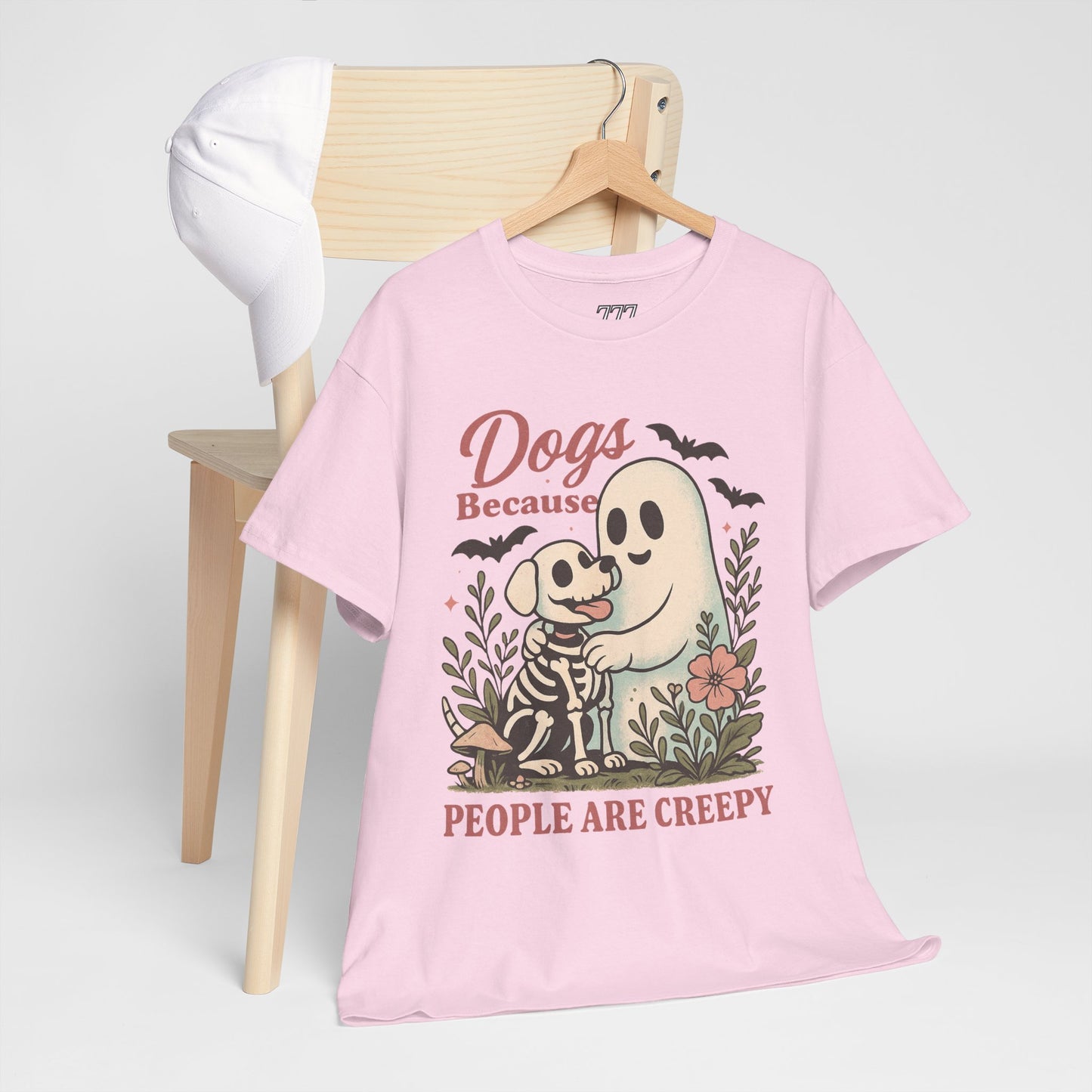 Dogs Because People Are Creepy Unisex Heavy Cotton T-Shirt
