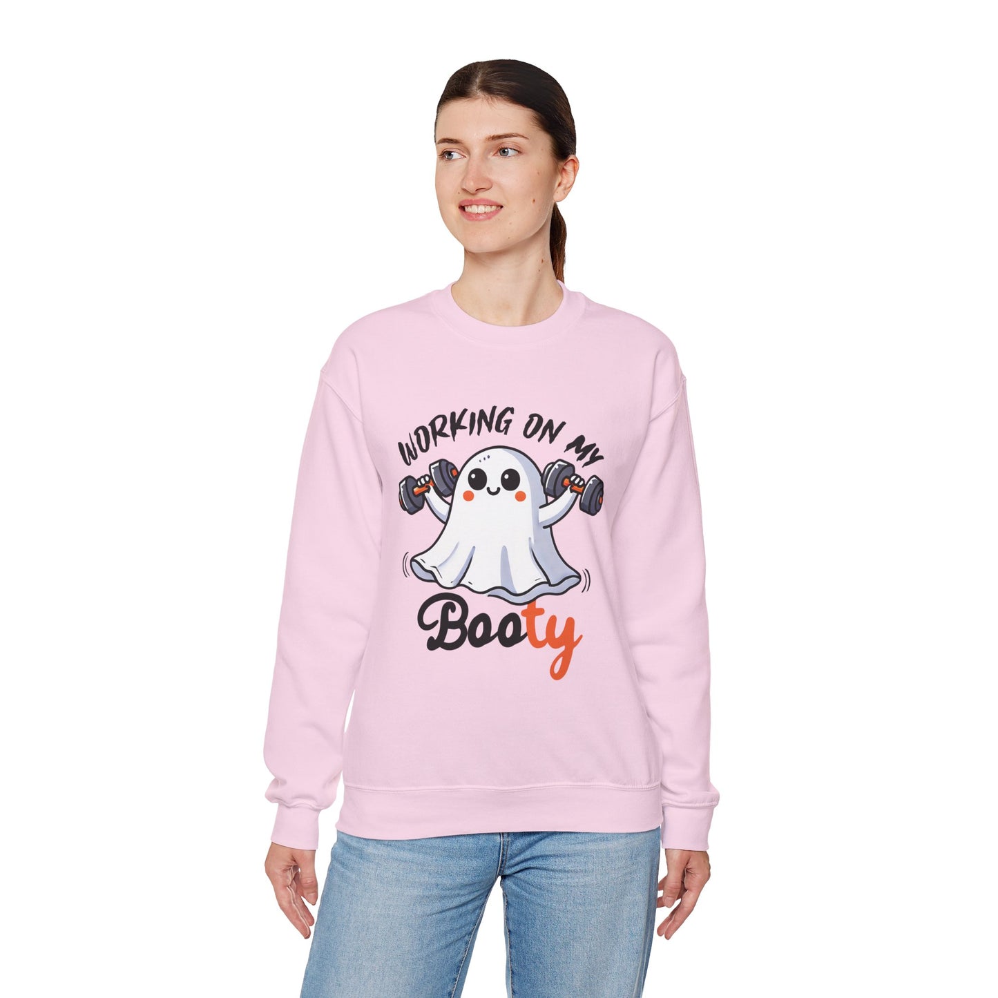 Working On My Booty Women's Heavy Blend Crewneck Sweatshirt