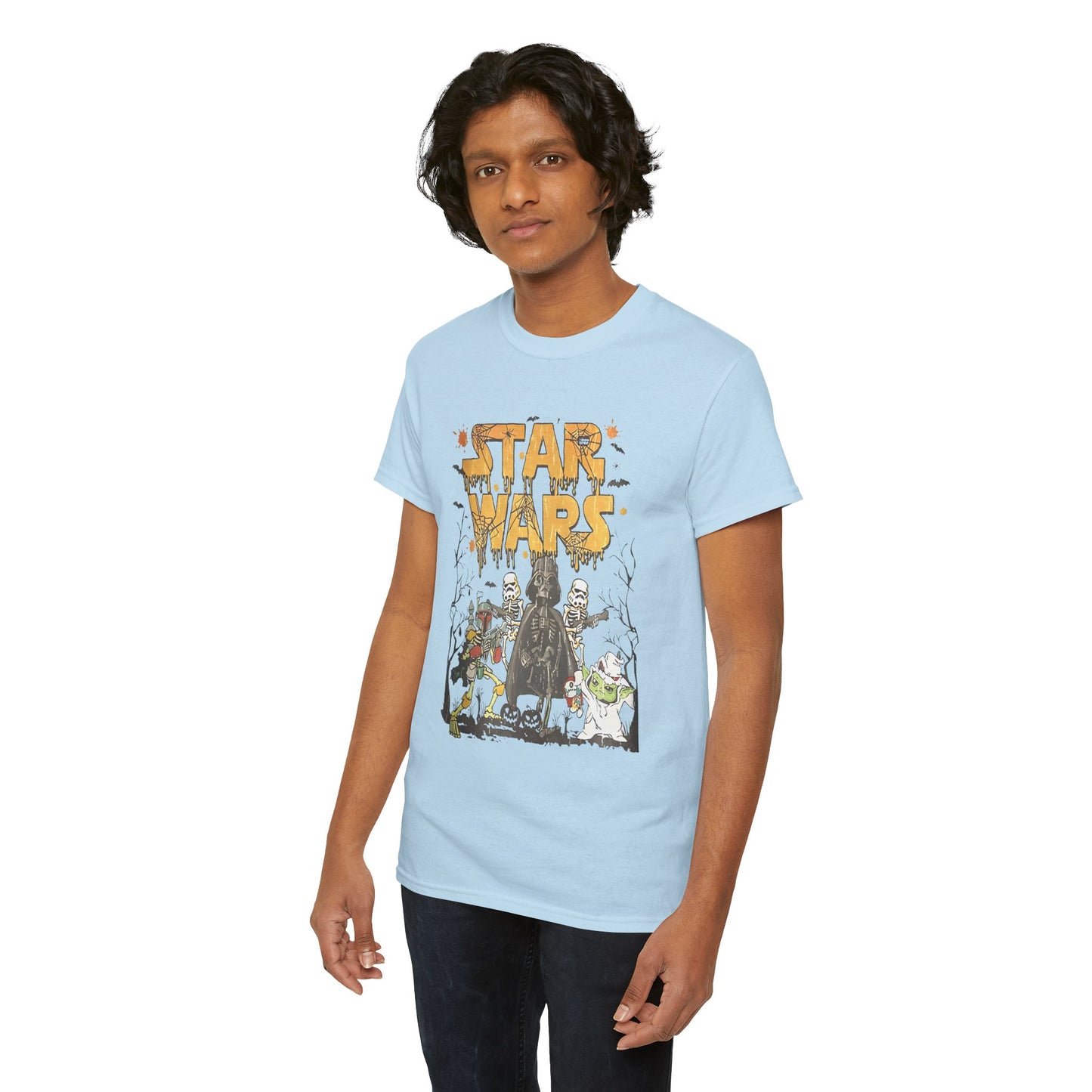 Star Wars Halloween-Themed Unisex Heavy Cotton T-Shirt