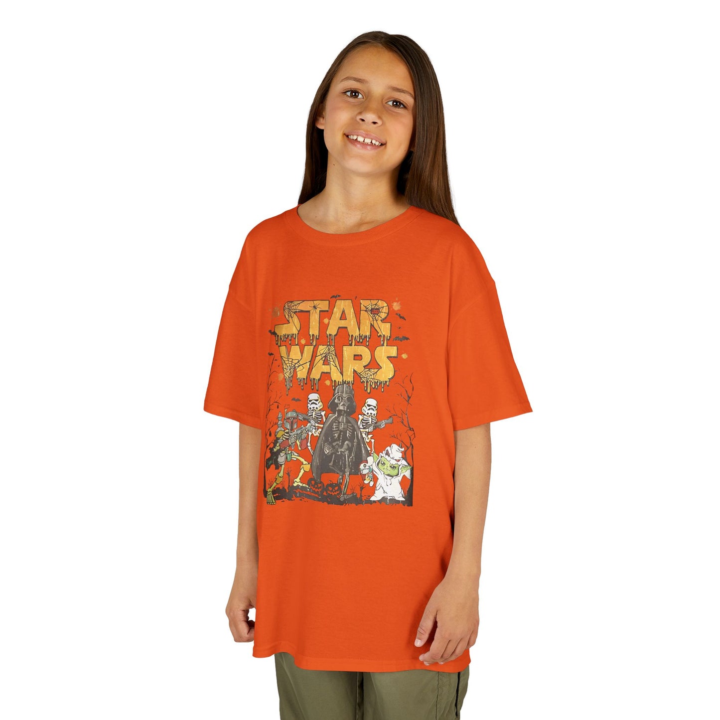 Star Wars Halloween-Themed Kids Heavy Cotton T-Shirt