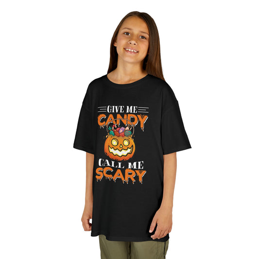 Give Me Candy Call Me Scary Kids Heavy Cotton T-Shirt