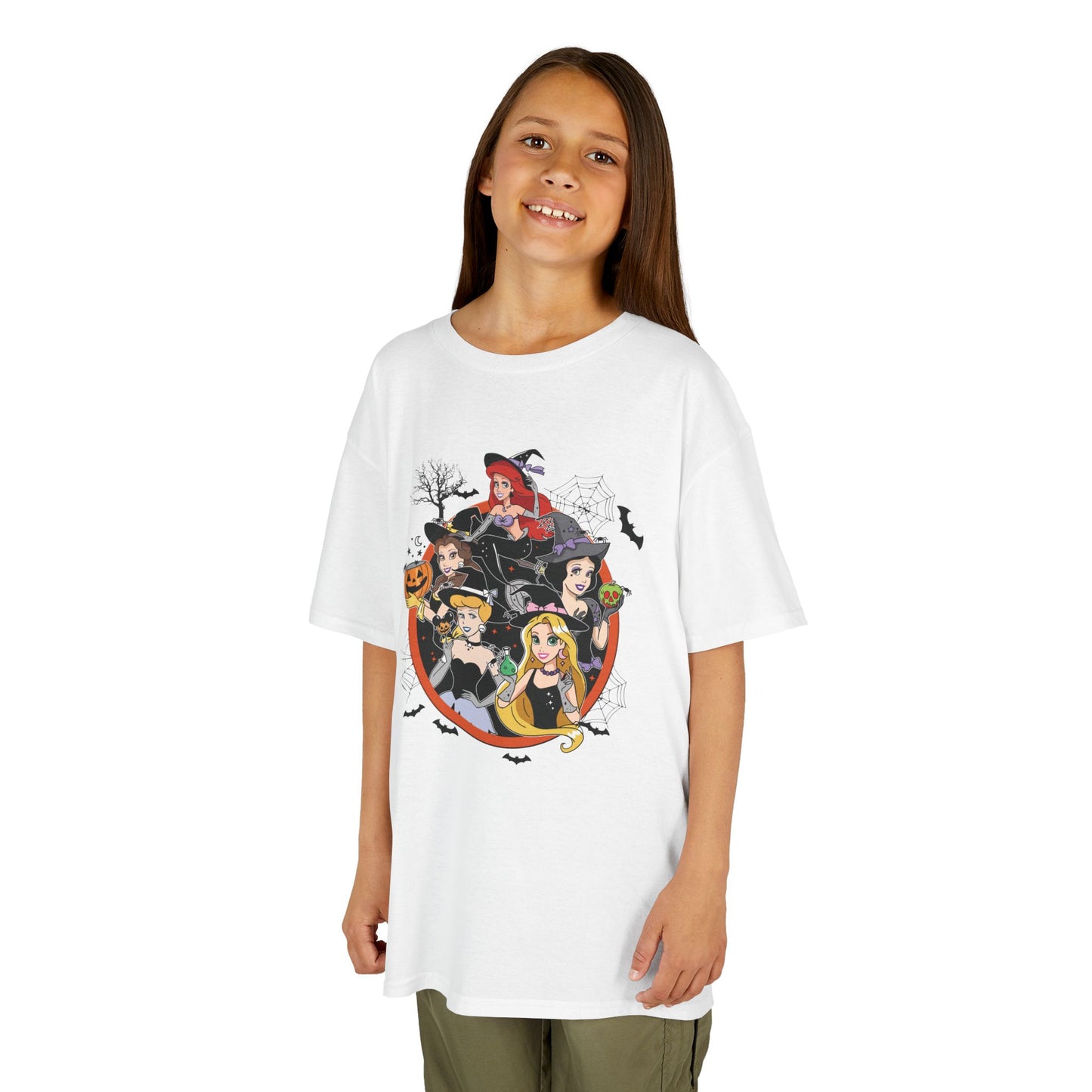 Princess Halloween-Themed Kids Heavy Cotton T-Shirt