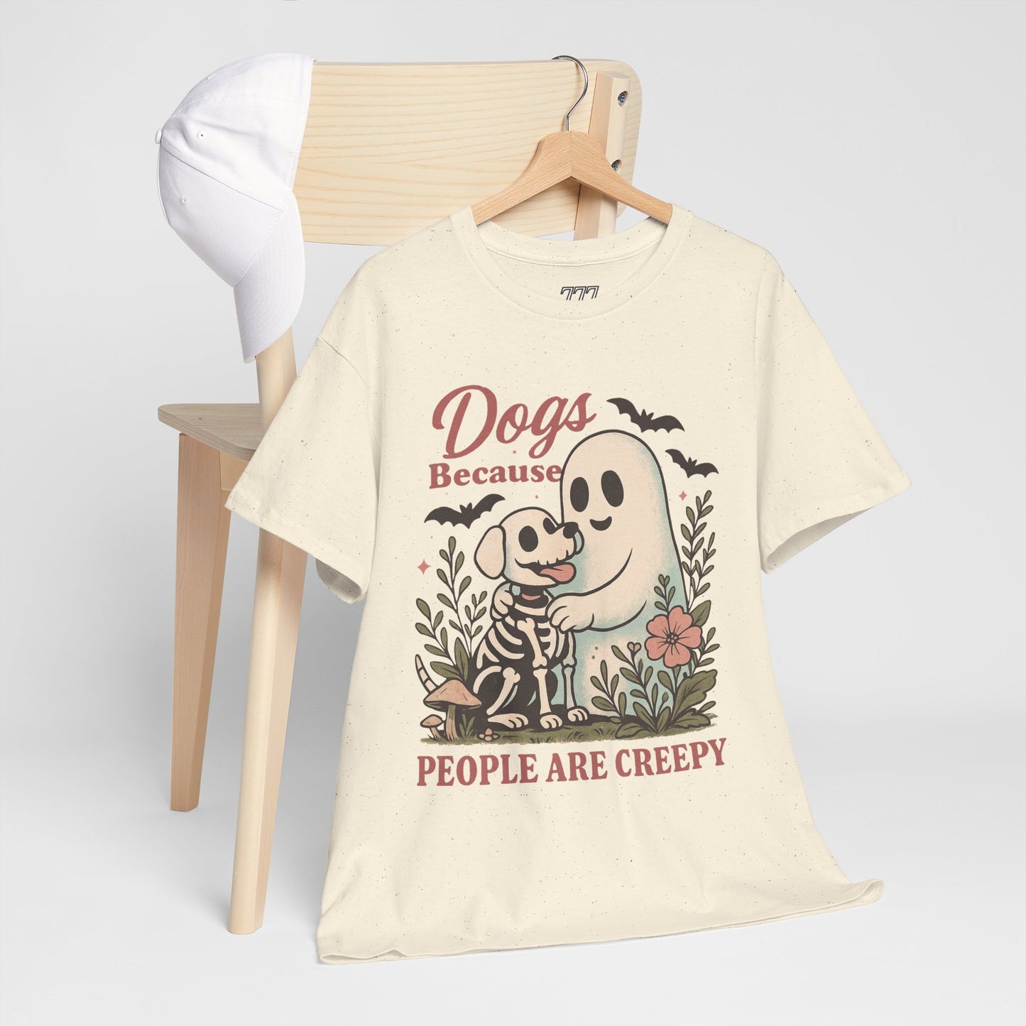 Dogs Because People Are Creepy Unisex Heavy Cotton T-Shirt