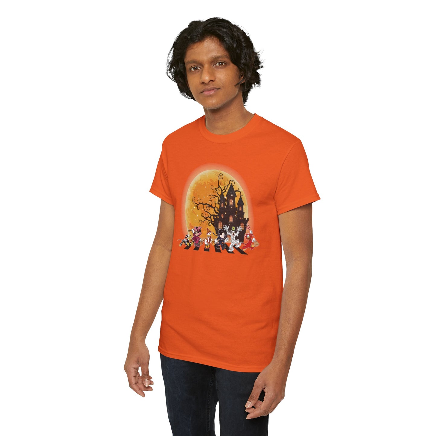Haunted Crosswalk Unisex Heavy Cotton T-Shirt