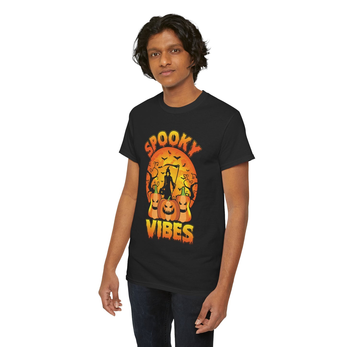 Spooky Vibes III Unisex Heavy Cotton T-Shirt