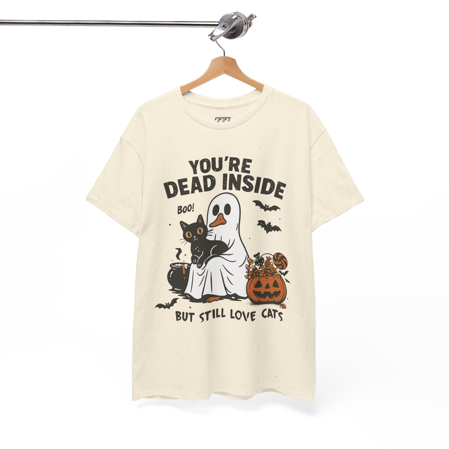 You're Dead Inside But Still Love Cats Unisex Heavy Cotton T-Shirt