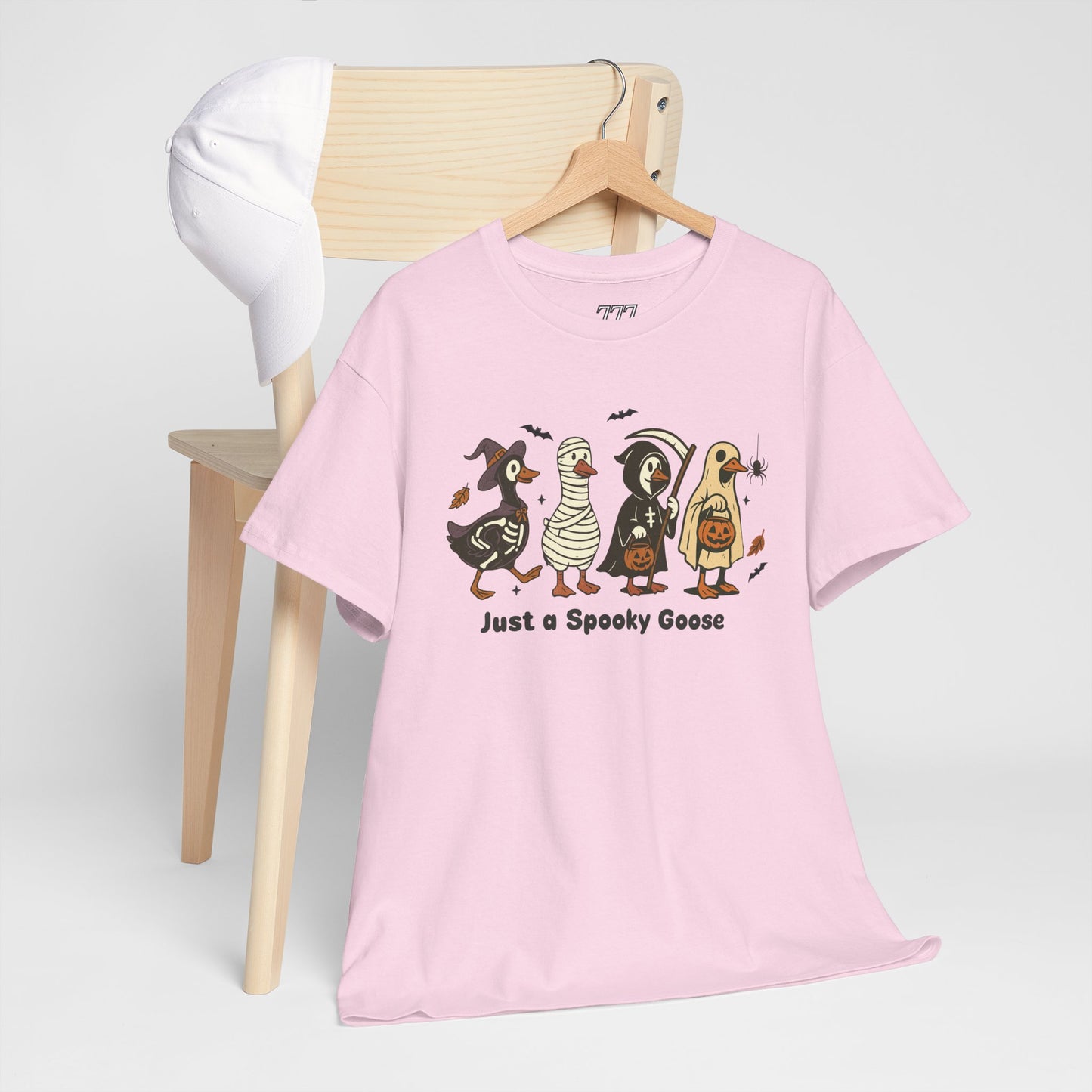 Just A Spooky Goose Unisex Heavy Cotton T-Shirt