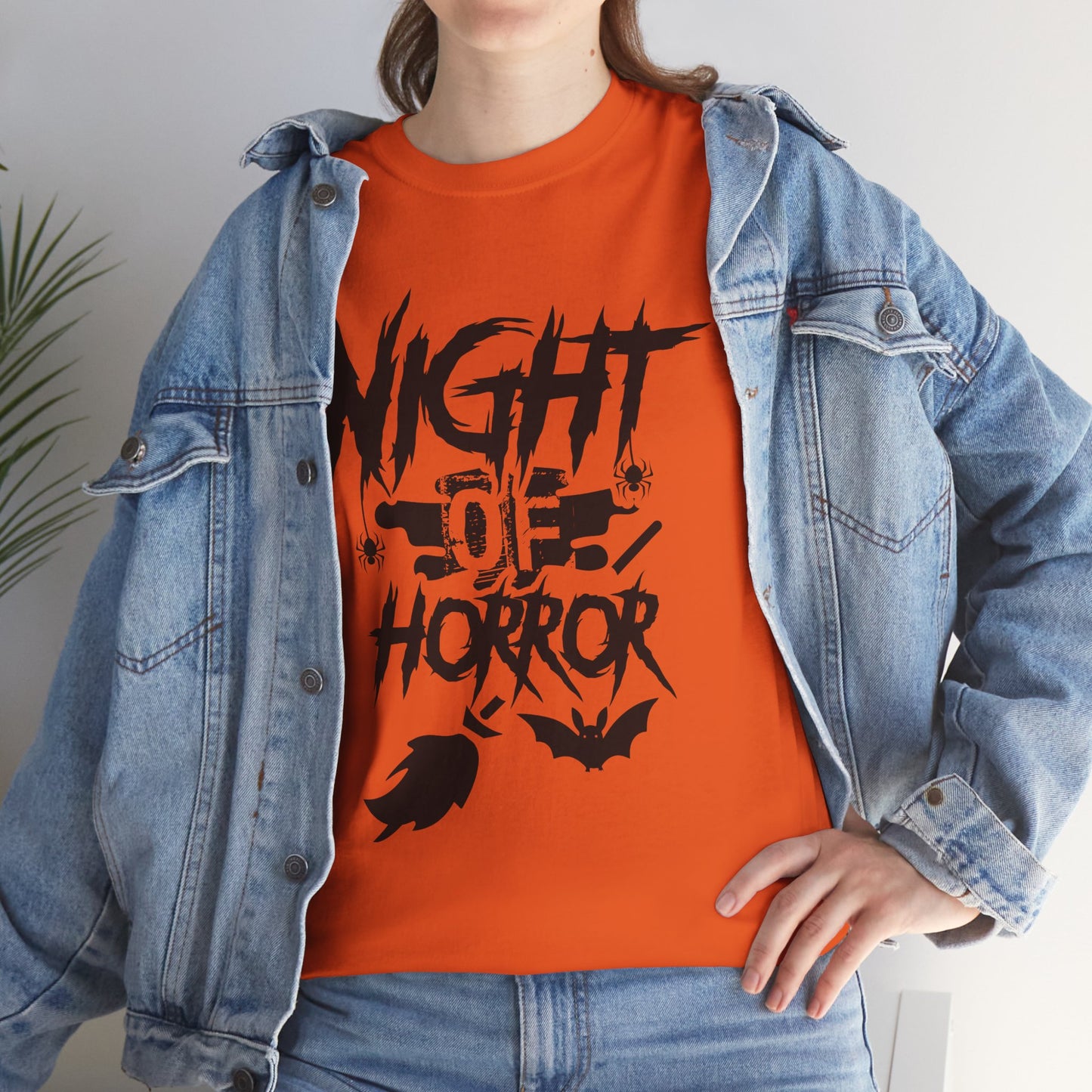Night Of Horror Unisex Heavy Cotton T-Shirt