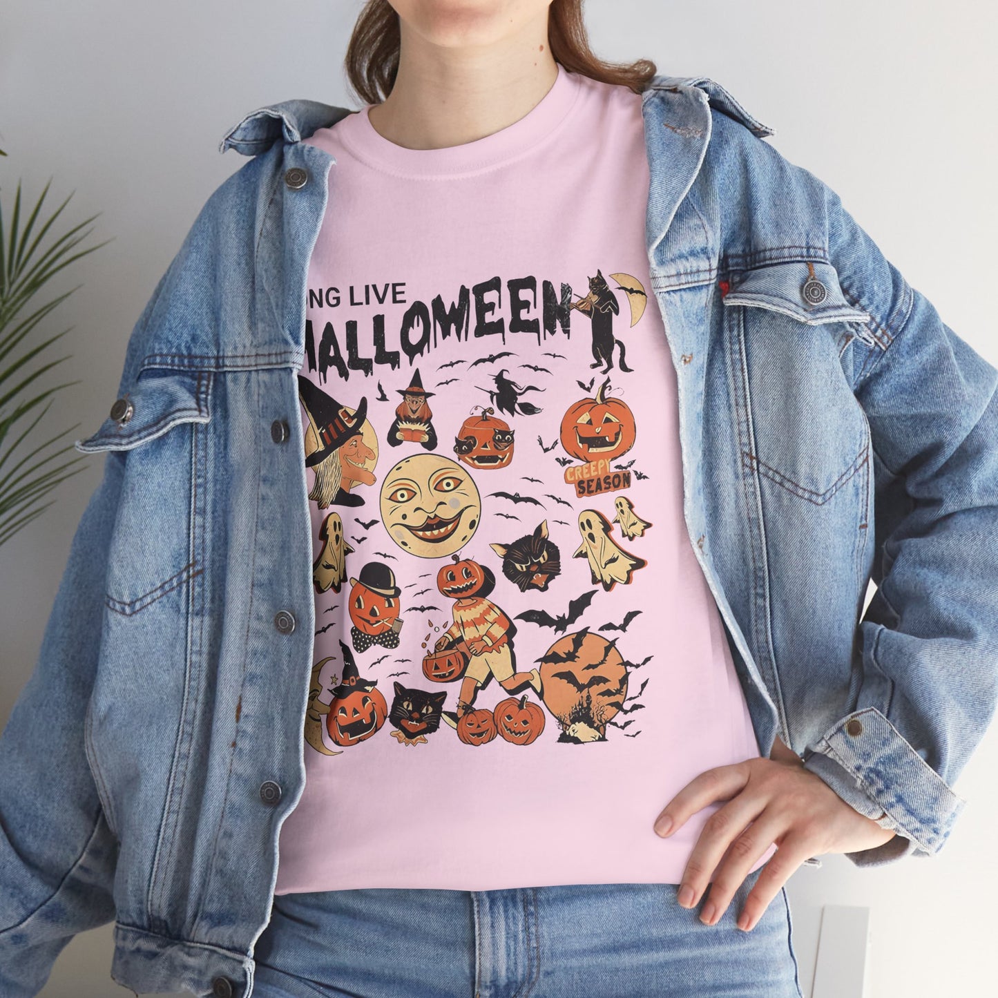 Long Live Halloween Unisex Heavy Cotton T-Shirt