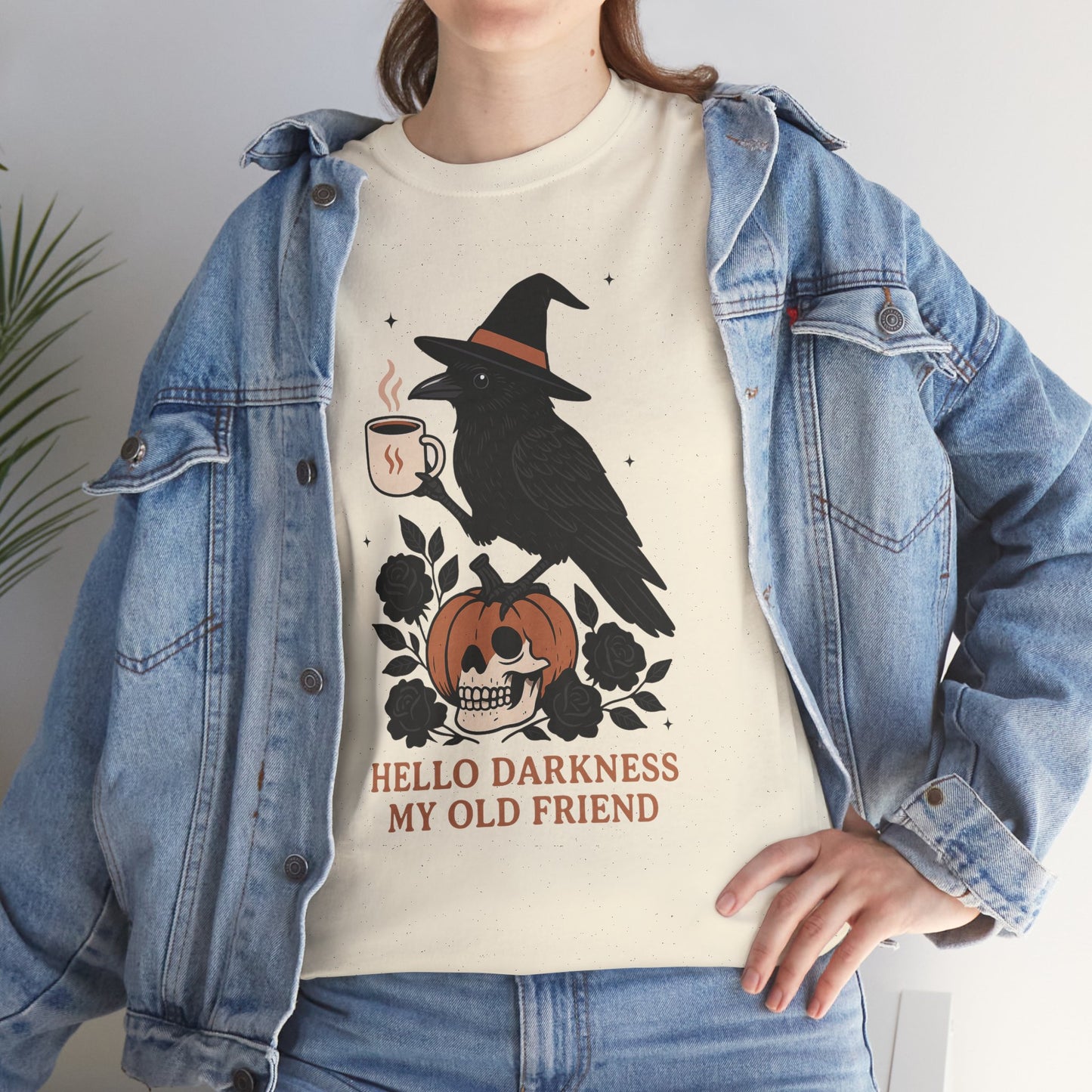 Hello Darkness My Old Friend Unisex Heavy Cotton T-Shirt
