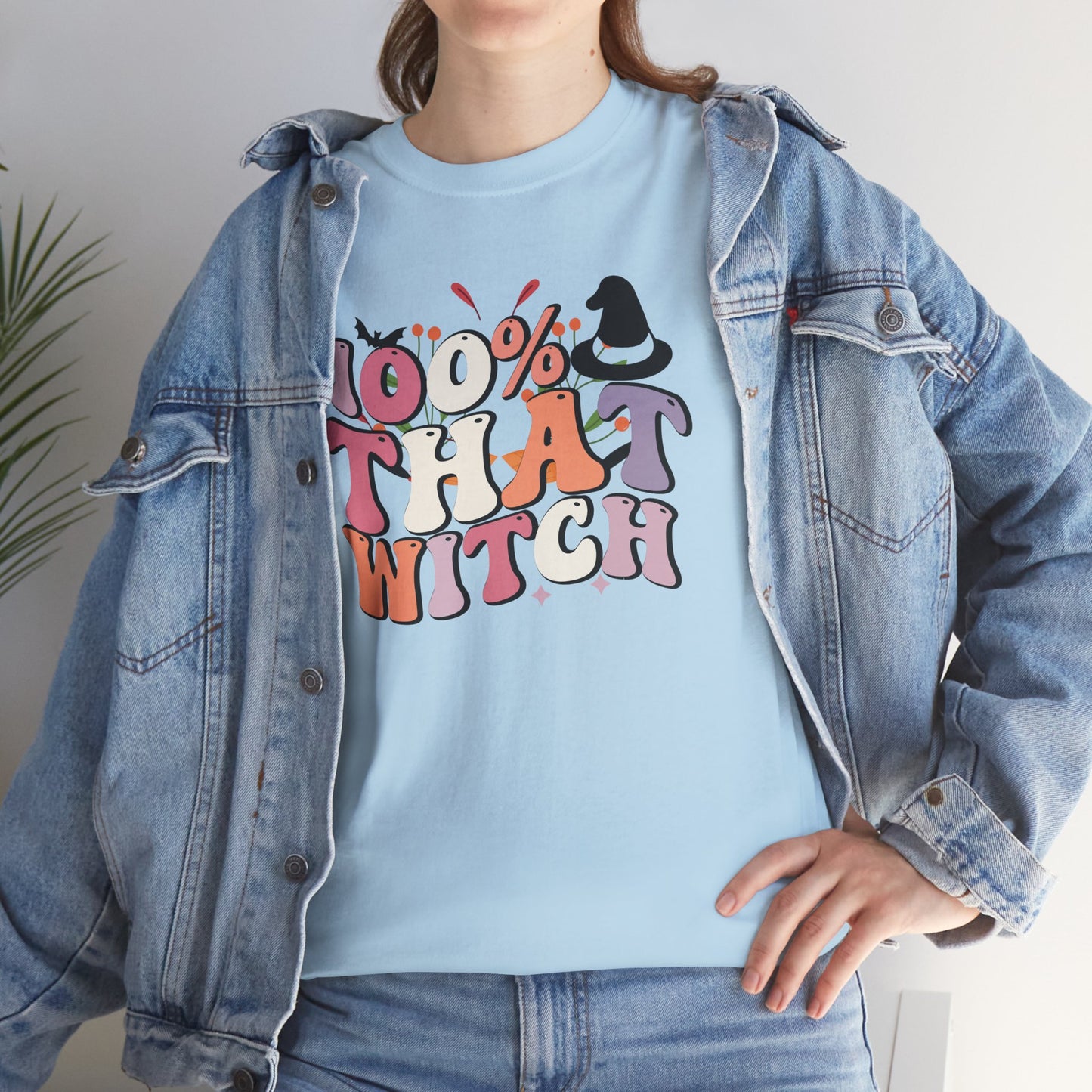 100% That Witch Women's Heavy Cotton T-Shirt
