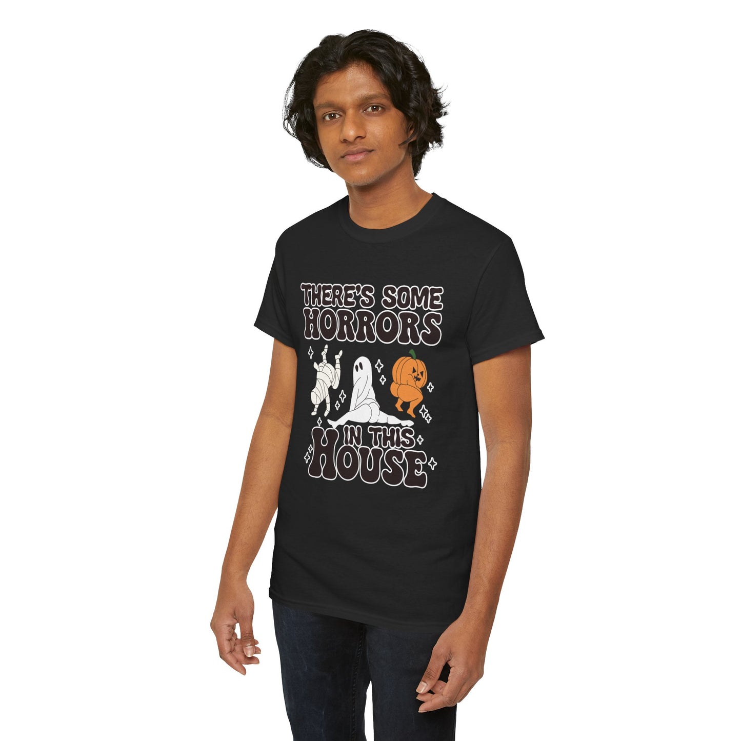 There's Some Horrors In This House Unisex Heavy Cotton T-Shirt