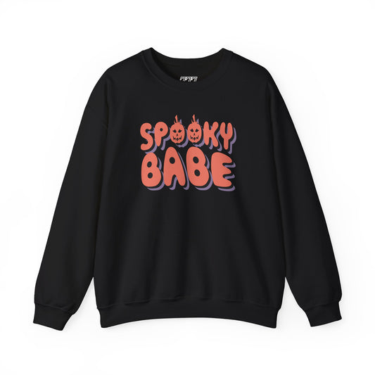Spooky Babe Women’s Heavy Blend Crewneck Sweatshirt