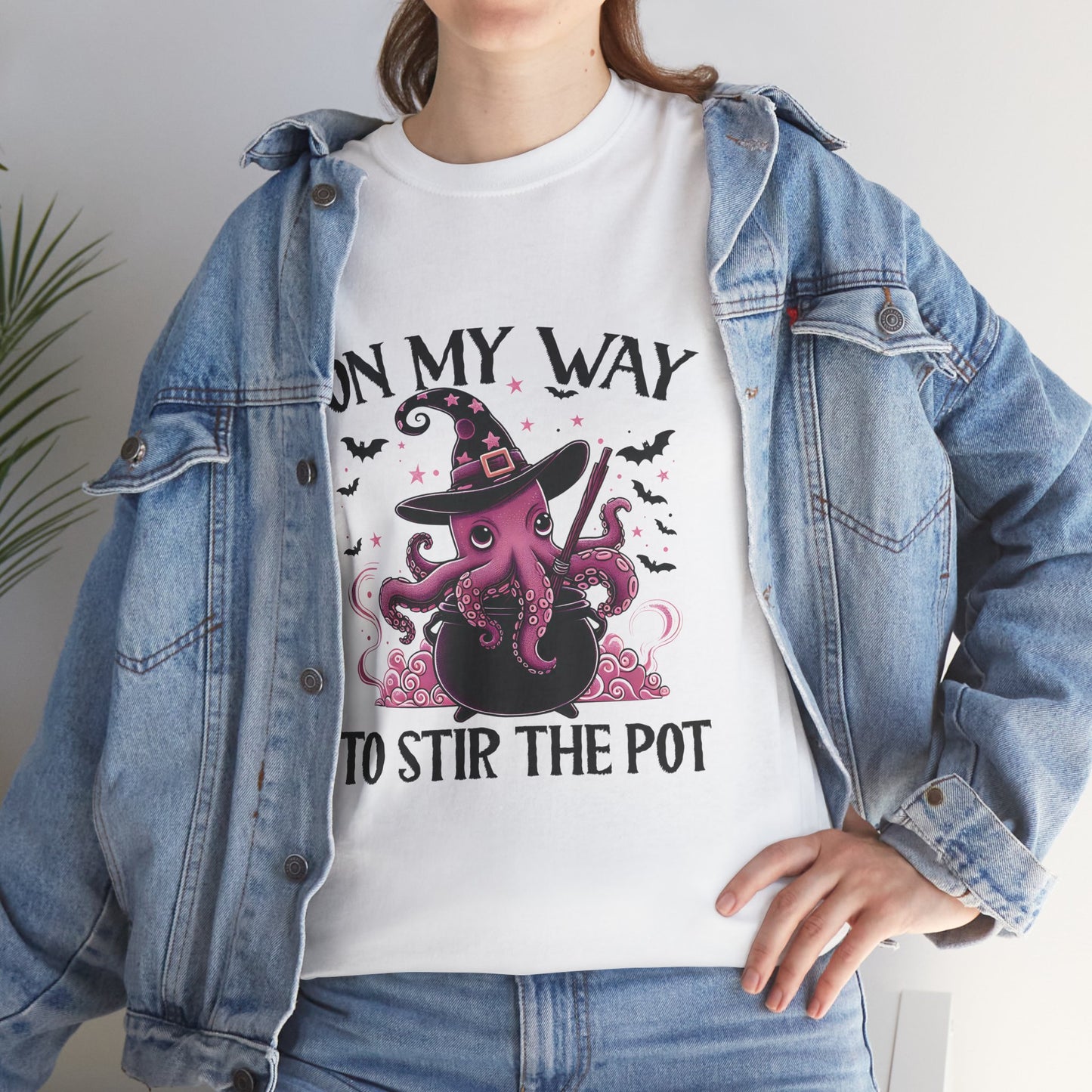 On My Way To Stir The Pot Unisex Heavy Cotton T-Shirt