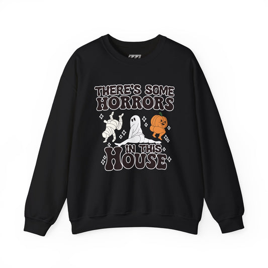 There's Some Horrors In This House Unisex Heavy Blend Crewneck Sweatshirt