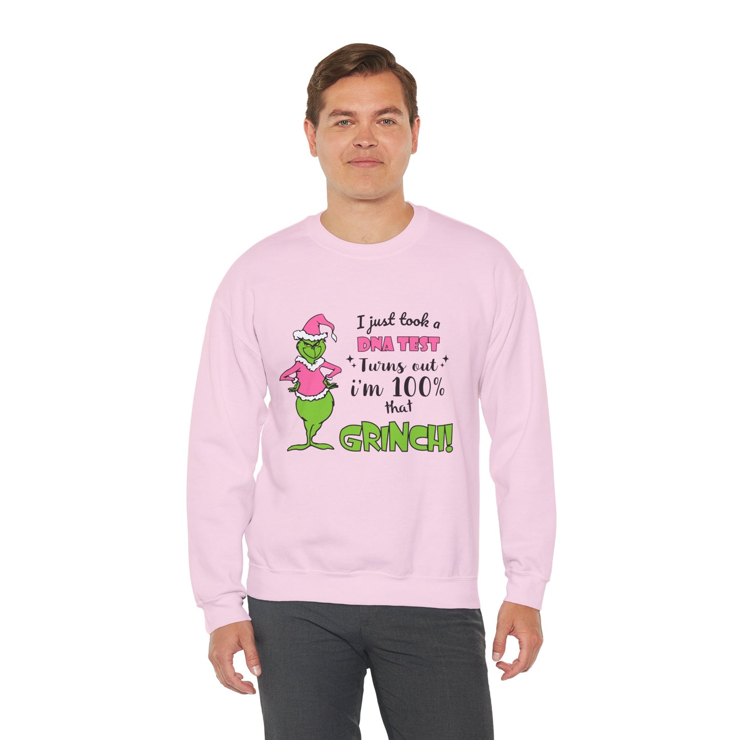 I Just Took a DNA Test Turns Out I'm 100% That Grinch Unisex Heavy Blend Crewneck Sweatshirt