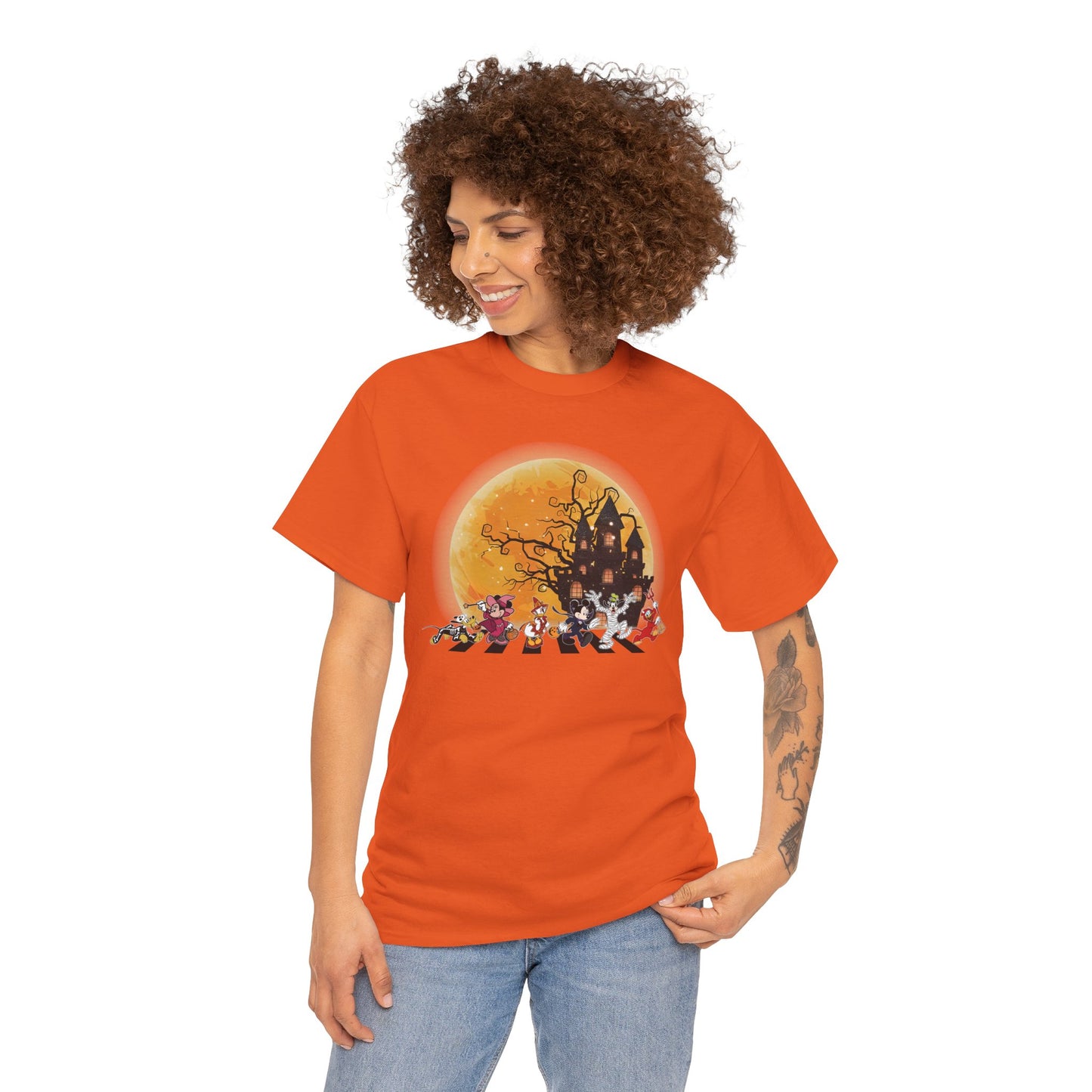 Haunted Crosswalk Unisex Heavy Cotton T-Shirt