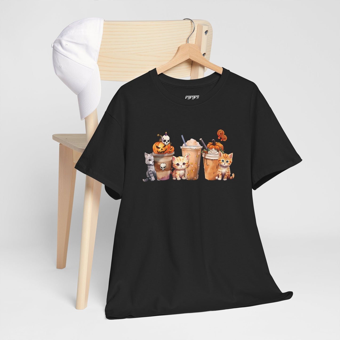 Coffee & Cats Unisex Heavy Cotton T-Shirt