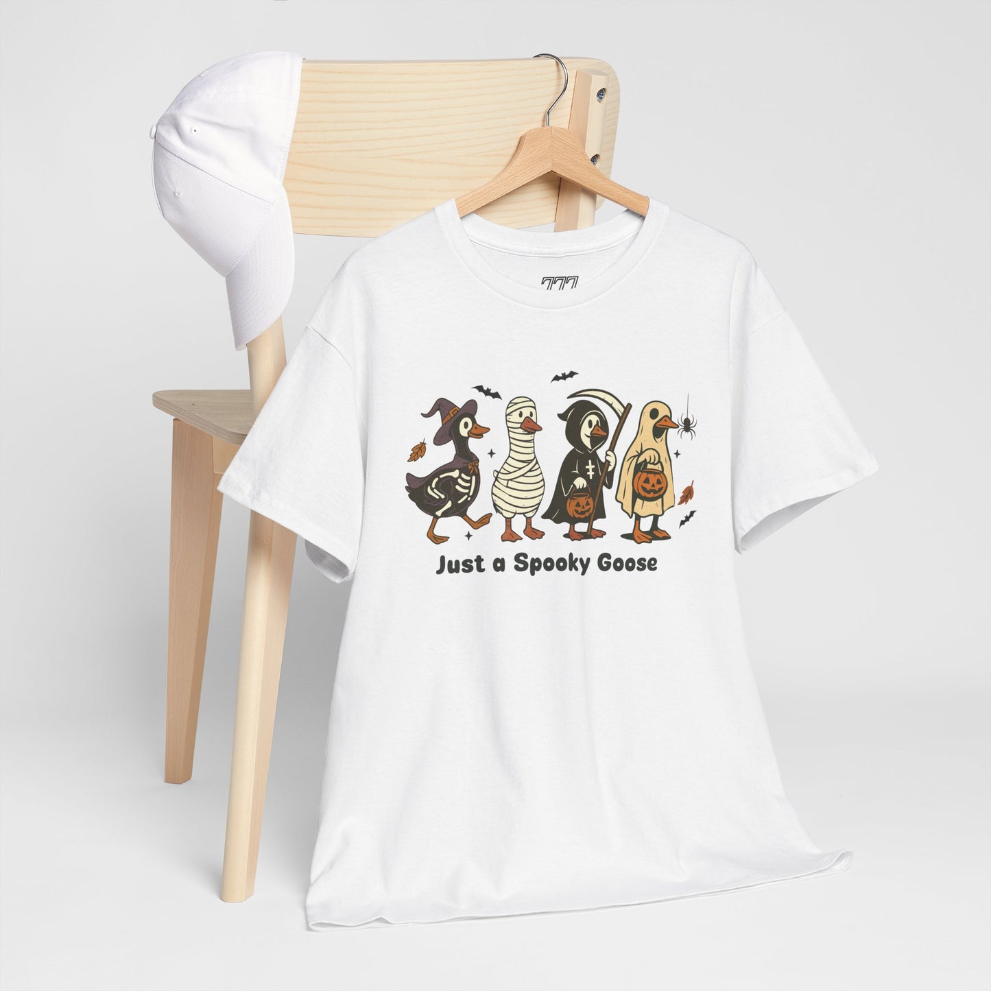 Just A Spooky Goose Unisex Heavy Cotton T-Shirt