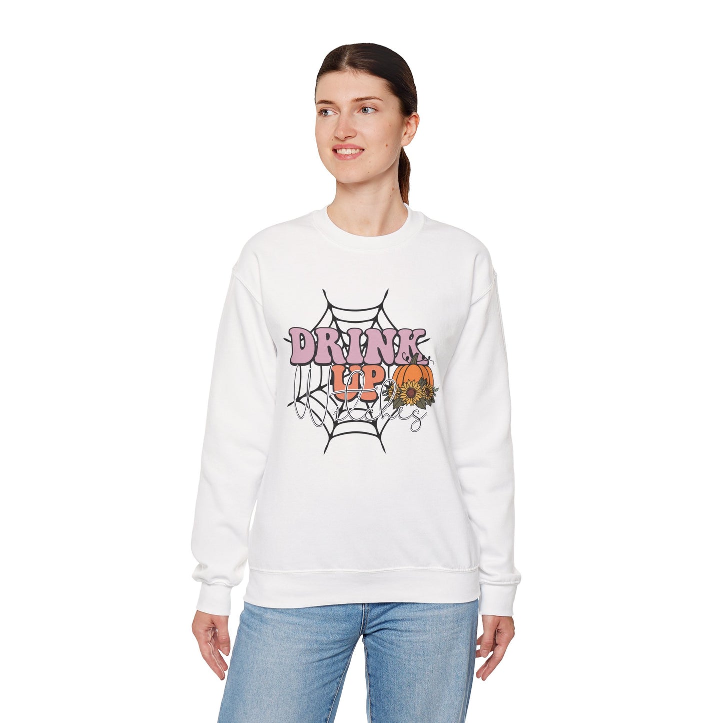 Drink Up Witches Women's Heavy Blend Crewneck Sweatshirt