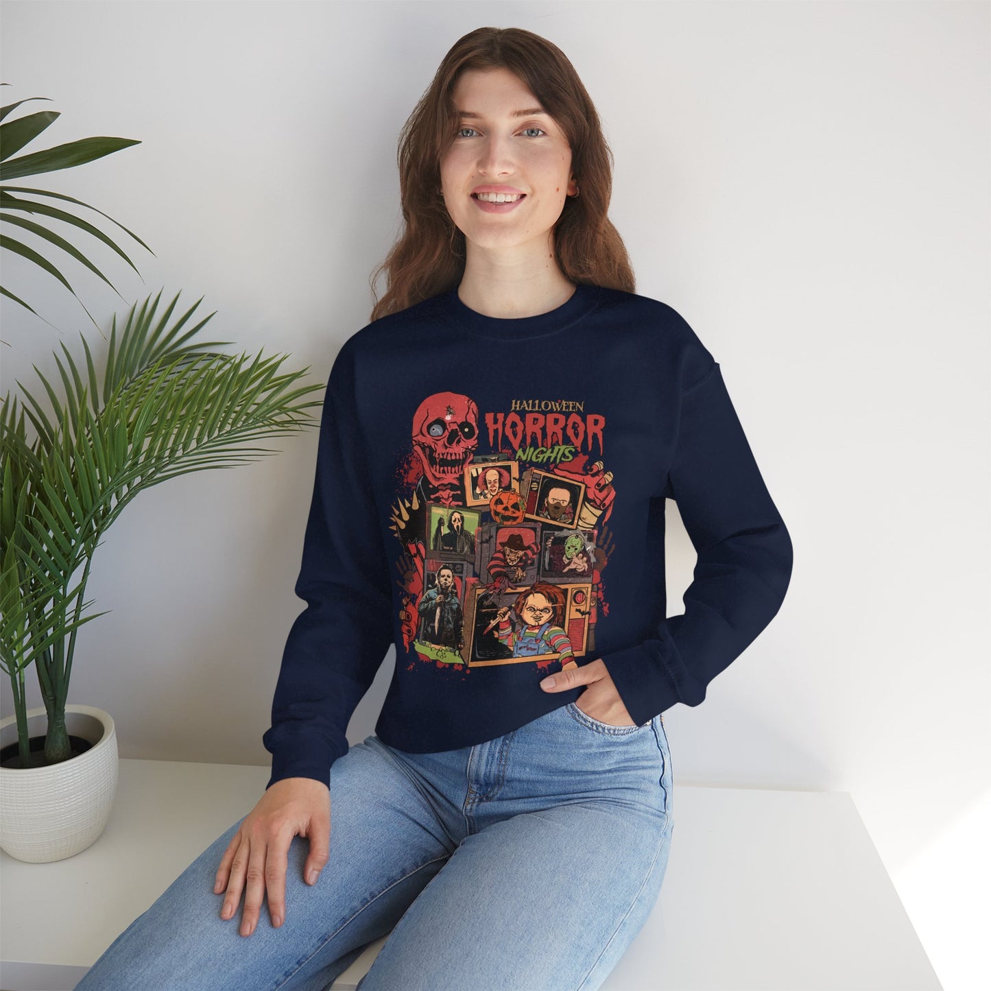 Halloween Horror Nights Unisex Heavy Blend Crewneck Sweatshirt