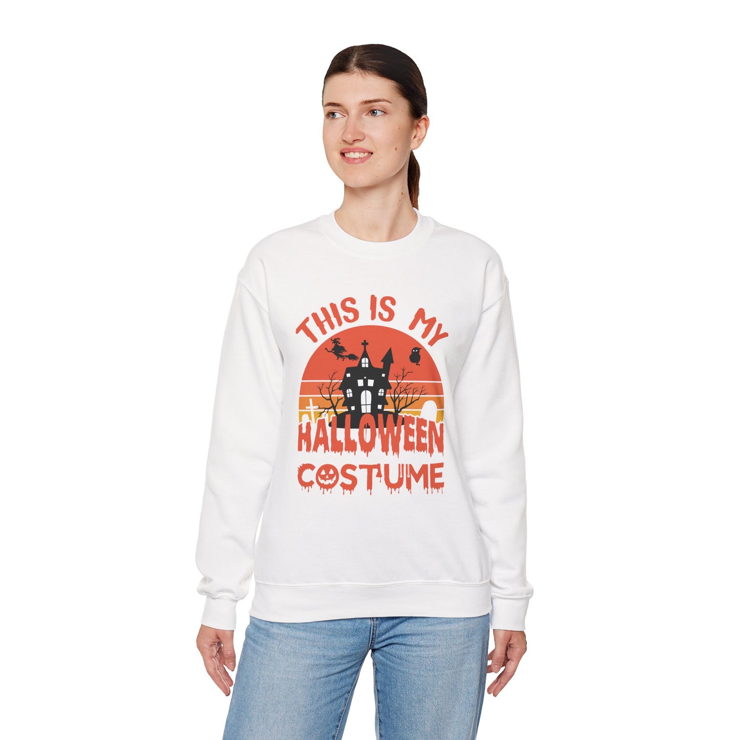 This Is My Halloween Costume Unisex Heavy Blend Crewneck Sweatshirt