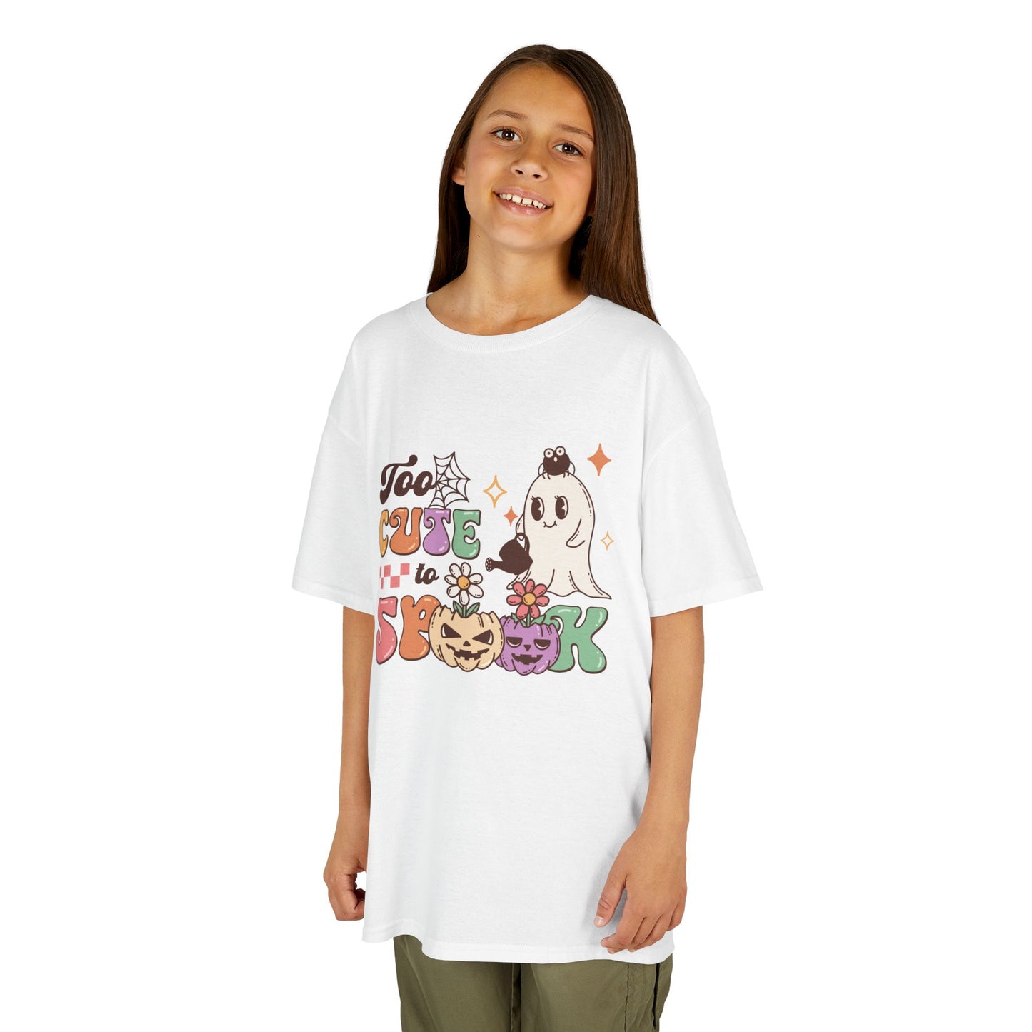 Too Cute To Spook Kids Heavy Cotton T-Shirt