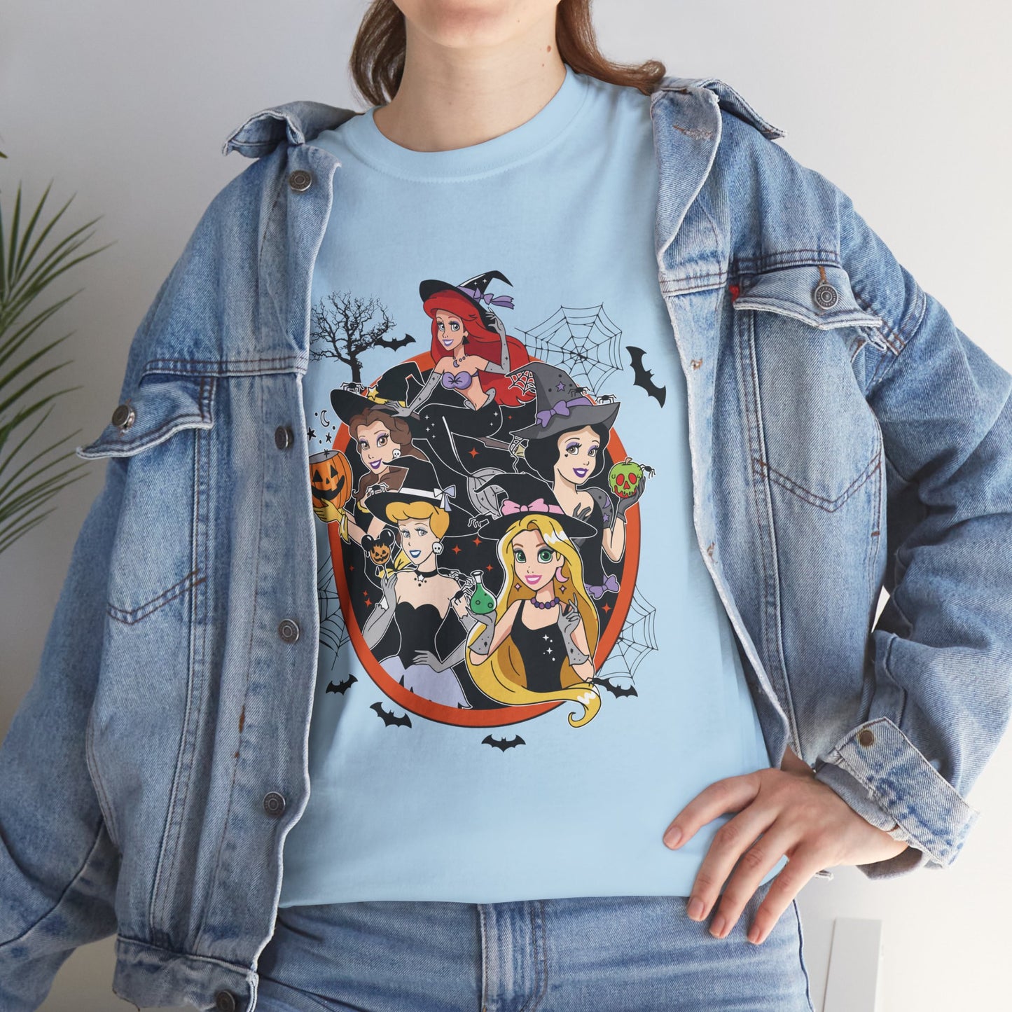 Princess Halloween-Themed Unisex Heavy Cotton T-Shirt