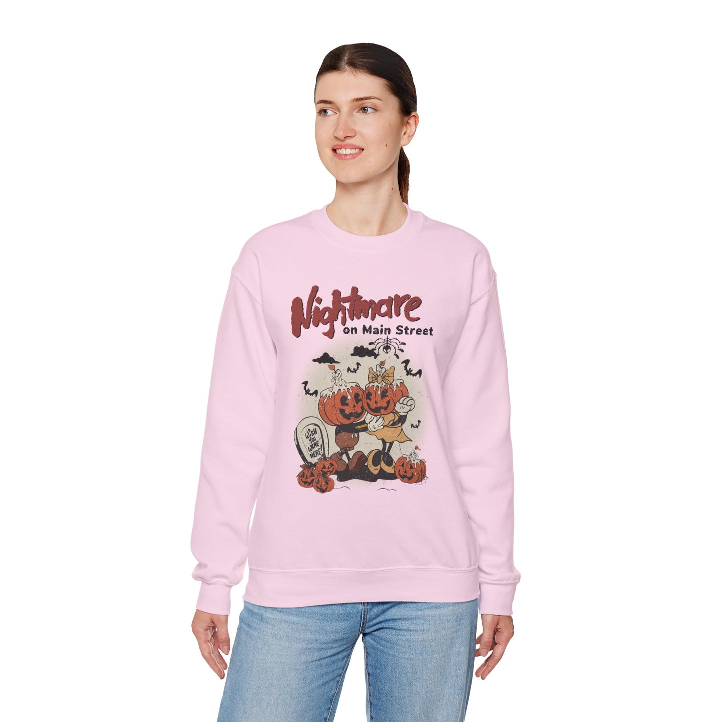 Nightmare On Main Street Unisex Heavy Blend Crewneck Sweatshirt