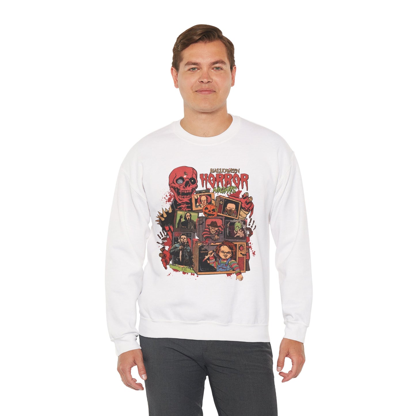 Halloween Horror Nights Unisex Heavy Blend Crewneck Sweatshirt