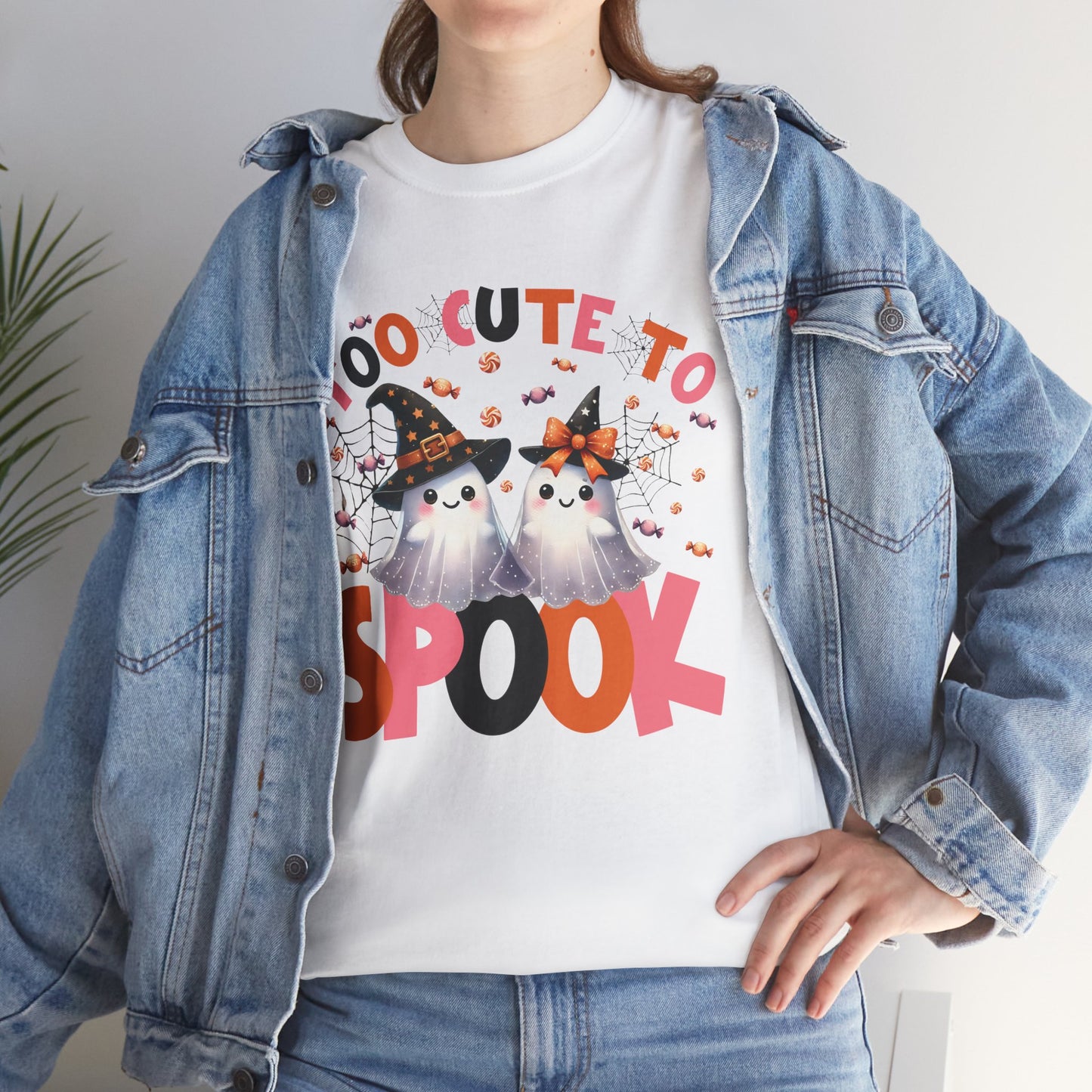 Too Cute To Spook Women's Heavy Cotton T-Shirt