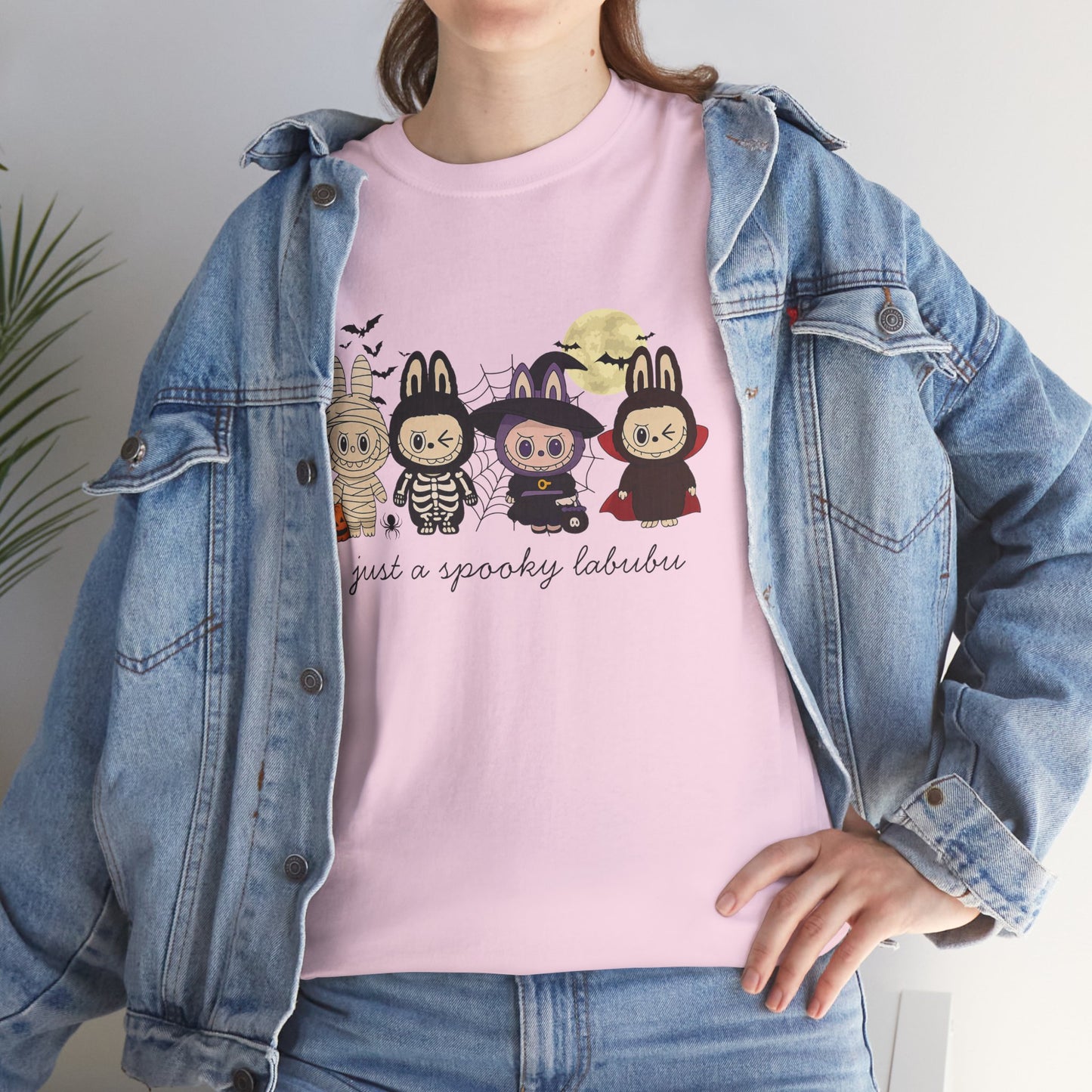 Just A Spooky Labubu Women's Heavy Cotton T-Shirt